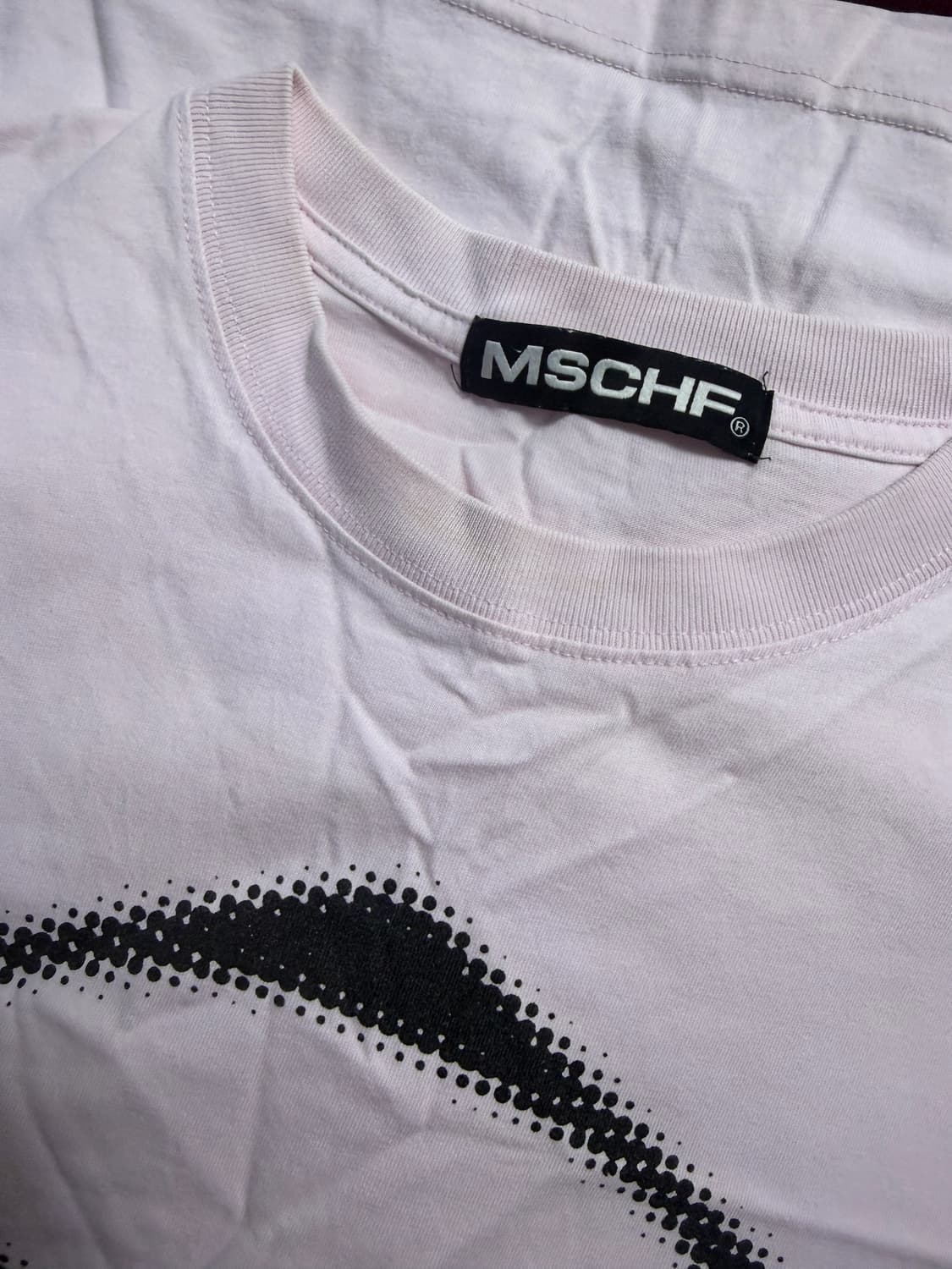 미스치프 반팔 티셔츠 라이트 핑크 M 상품이미지3