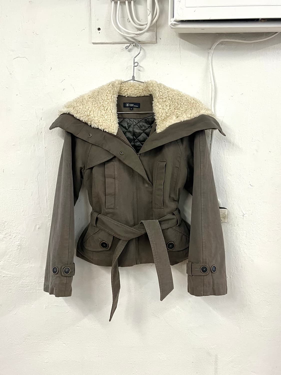 이자벨마랑 2005 런웨이 램 시어링 카라 자켓 상품이미지2