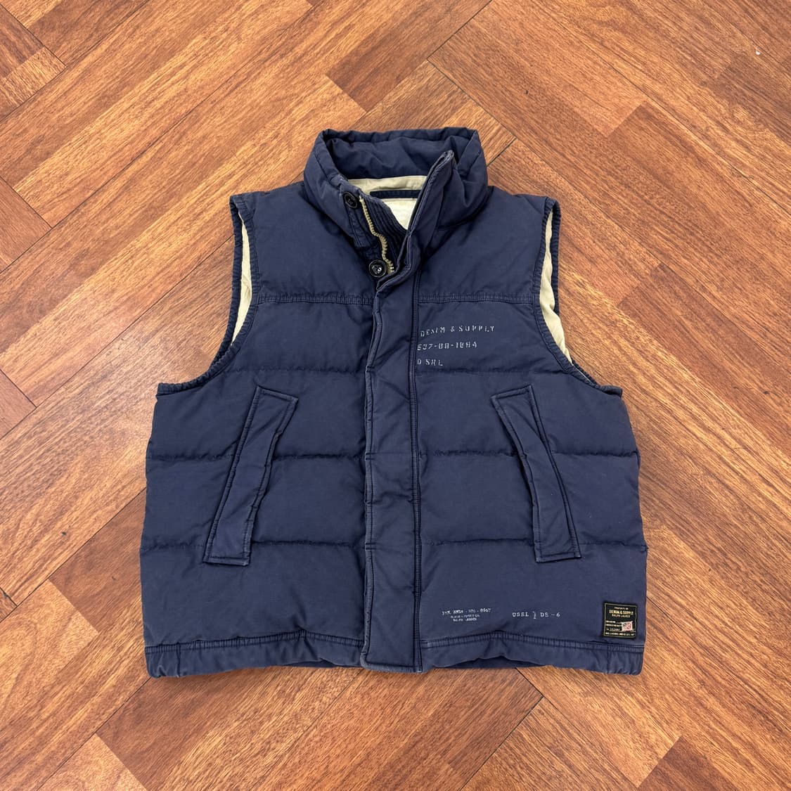 L(105) 폴로 랄프로렌 데님앤서플라이 빈티지 패딩 조끼  상품이미지1