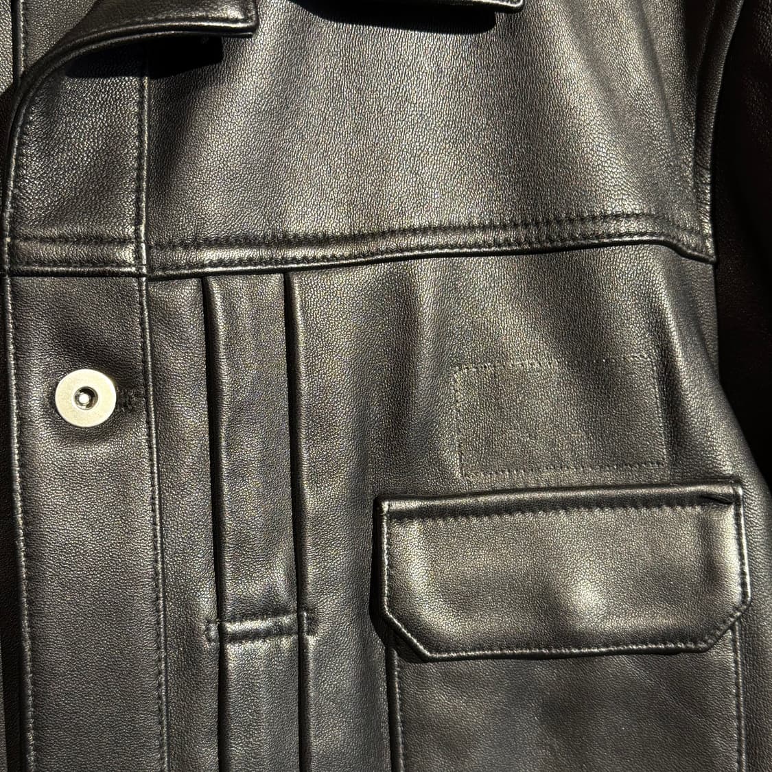 에이징ccc 1세대 양가죽 트러커 자켓 XL 상품이미지3
