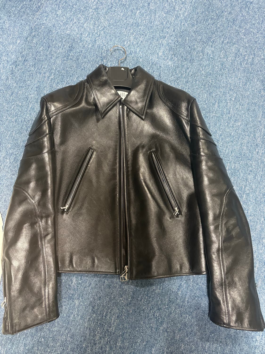 타일레 24ss 카우하이드 레더 바이커 자켓 1사이즈 상품이미지4