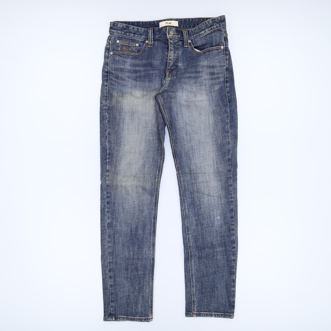 [M32] 플랙 워싱 데님팬츠 일자 청바지  0119H2 상품이미지1