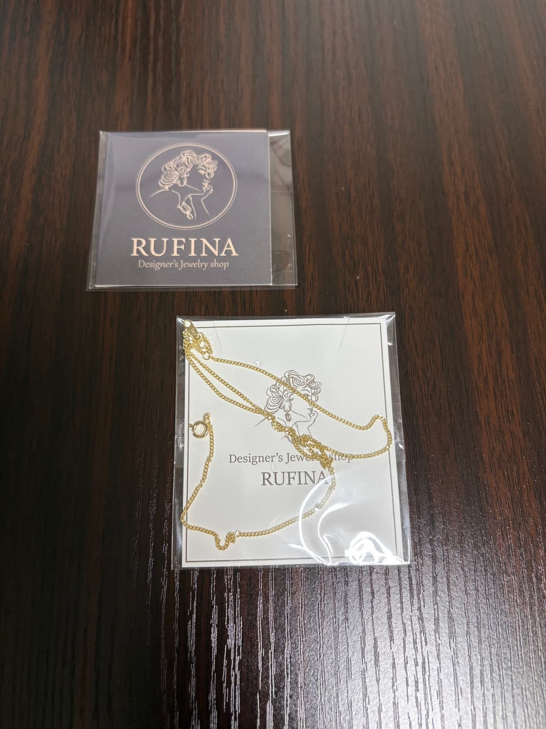 루피나 14k 0.7돈 커브체인 민줄 목걸이 새상품 상품이미지3
