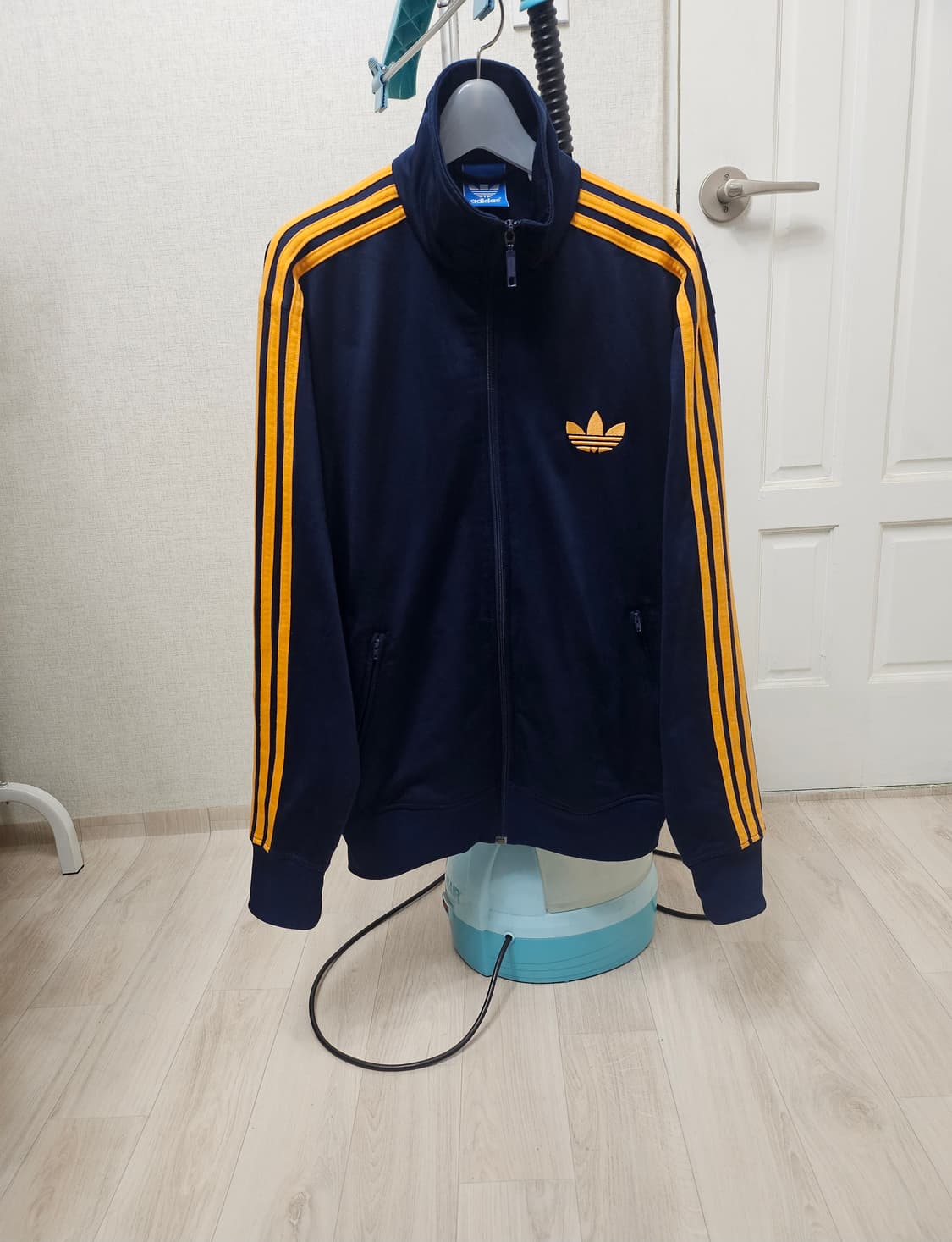 (105~110)XL☆초대장급☆아디다스 파이어버드[네이비옐로우]트랙탑져지 상품이미지1