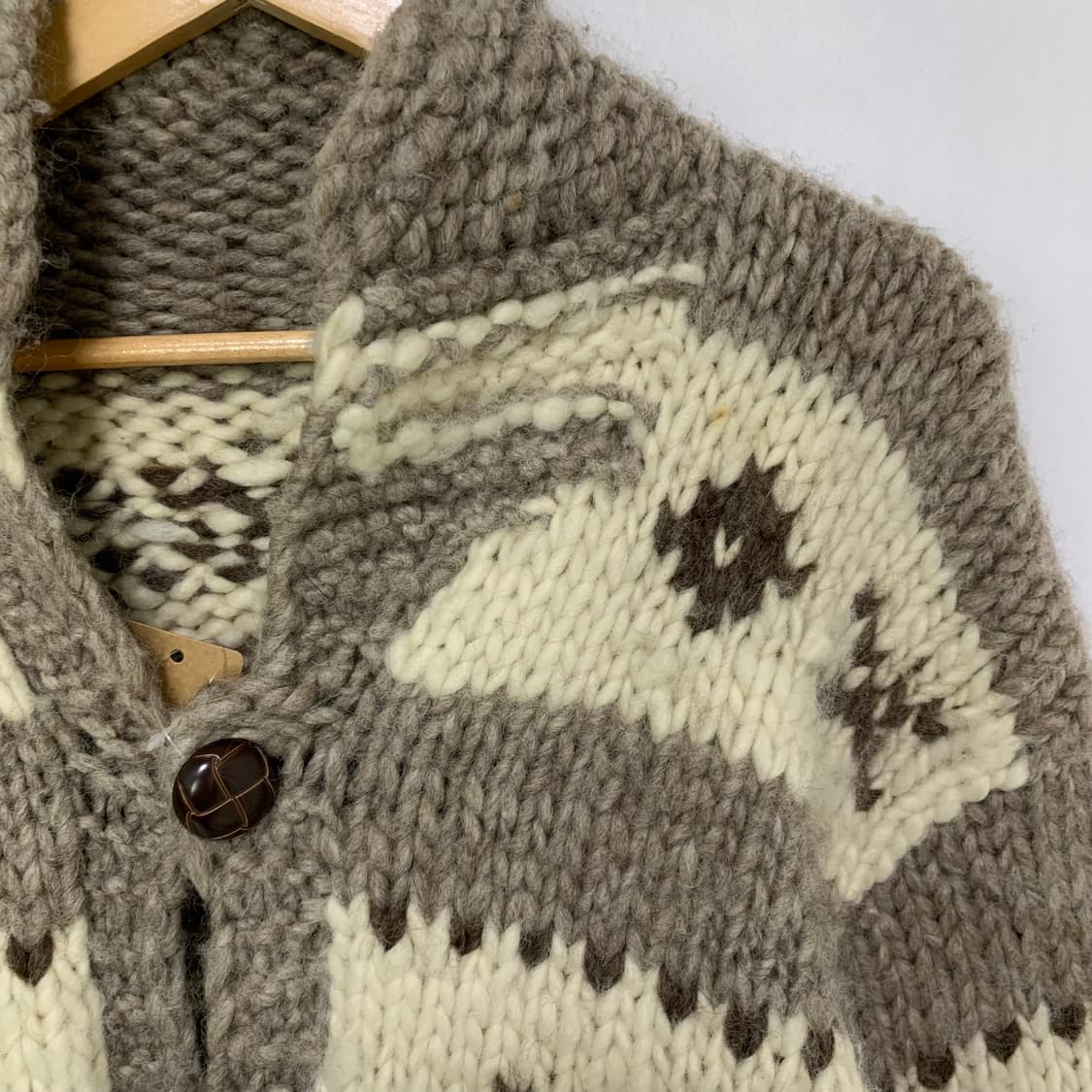 코위찬 코위챤 빈티지 노르딕 패턴 버튼 니트 스웨터 가디건 남녀공용 상품이미지5