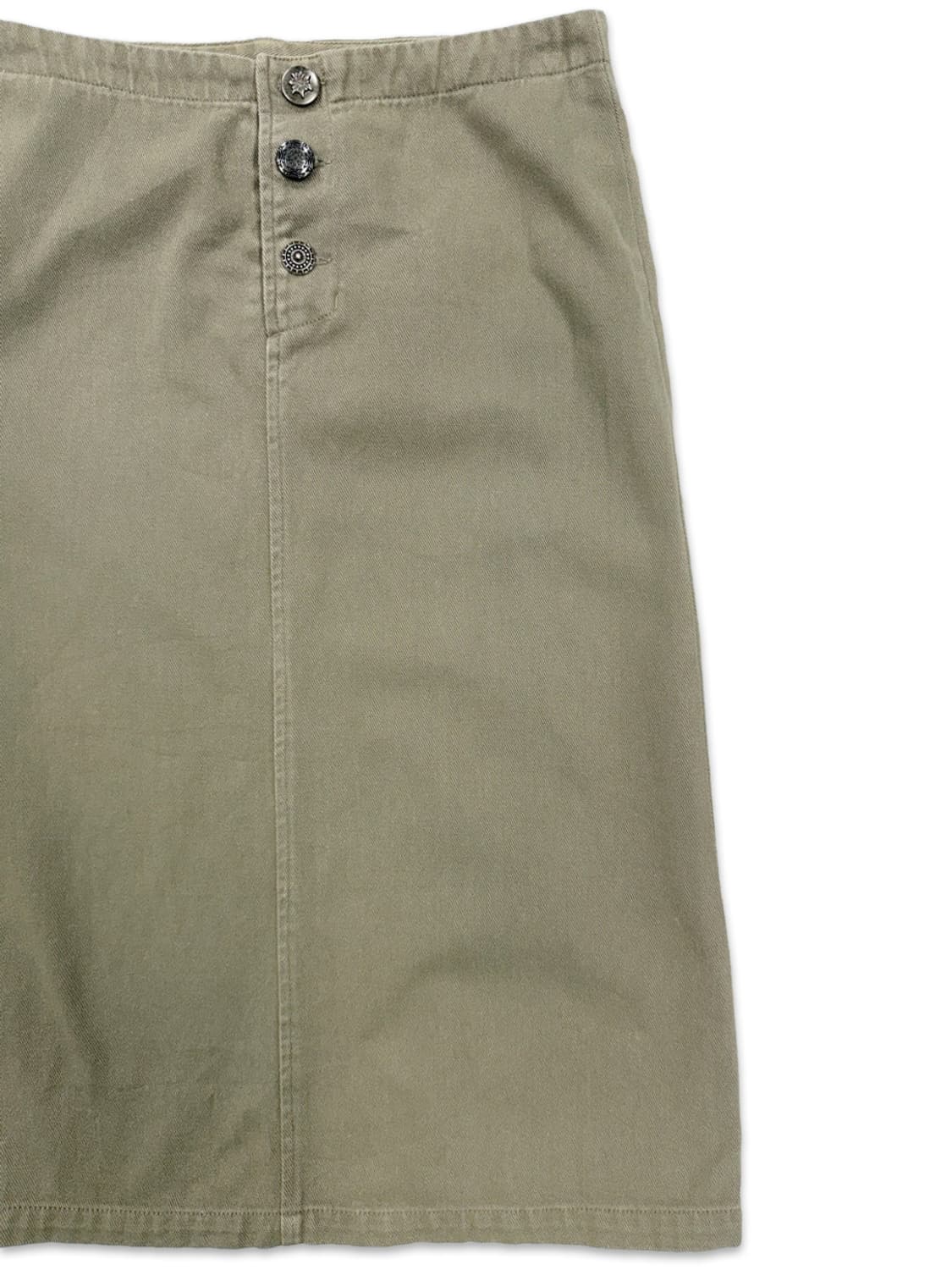 빈티지 MAURO GRIFONI 카키 코튼 스커트 상품이미지3