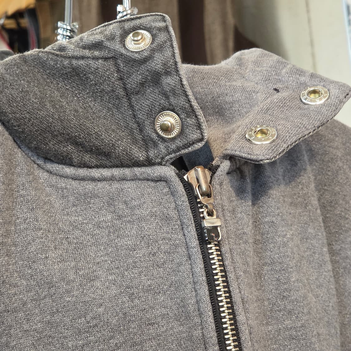 후부 데님 배색 올드스쿨 후드집업 상품이미지9