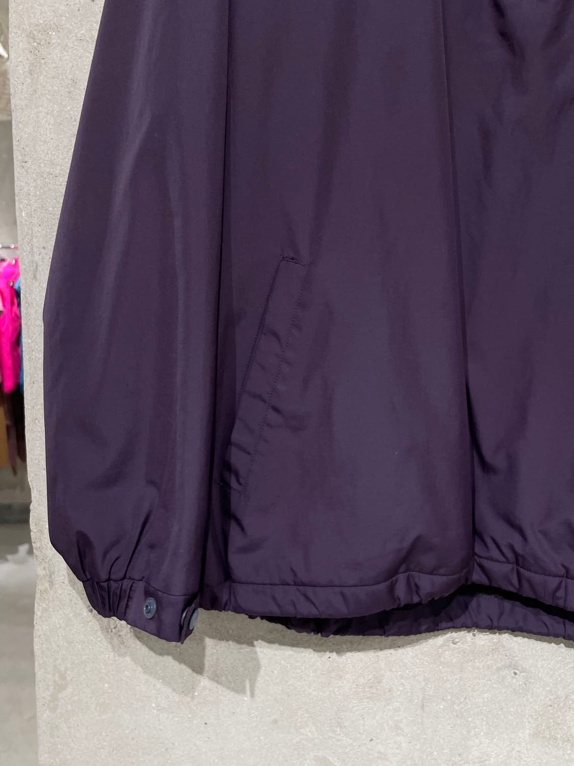 발렌시아가 골프 퍼플 BB로고 하프 집업 사이드 집 스트링 아노락 상품이미지4