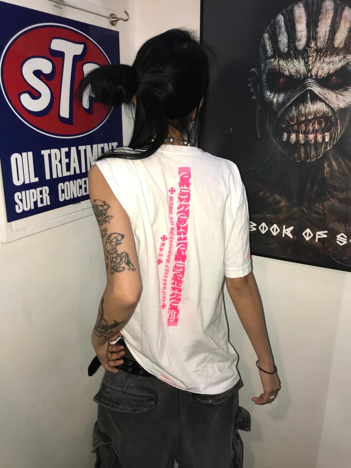 Chrome Hearts Pink Logo T-shirts 상품이미지1