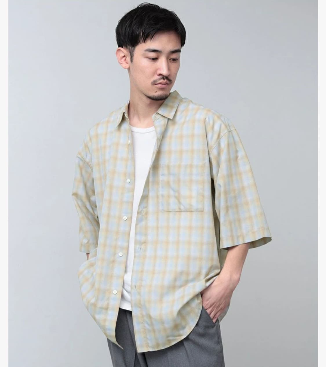 BEAMS - OMBRE CHECK EASY SHIRT 상품이미지3