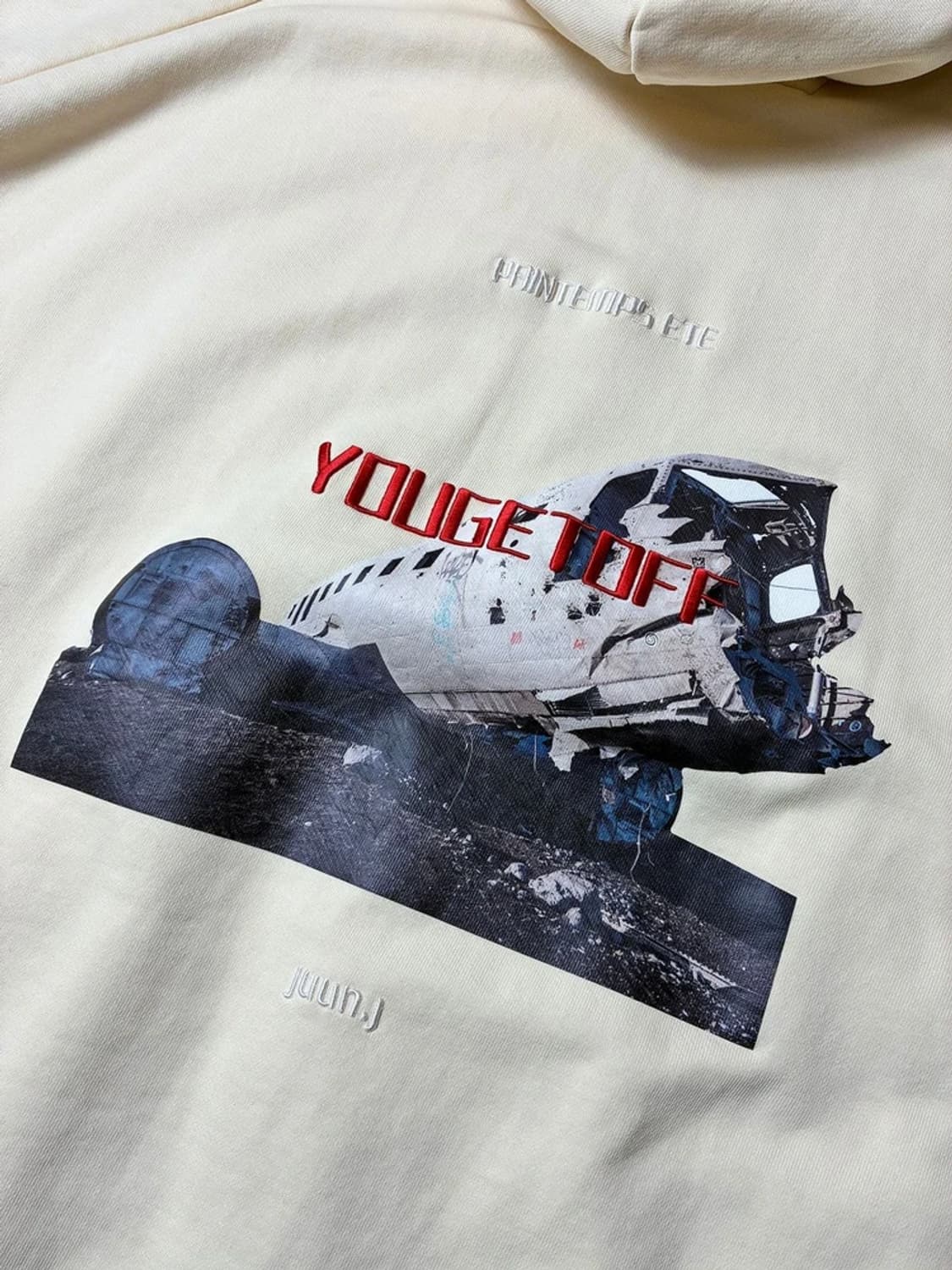 준지 JUUN J 22ss 그래픽 루즈핏 후드티 PN6444 상품이미지3