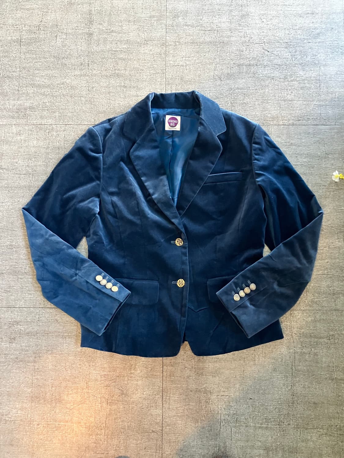 일본빈티지 Hiroko 보헤미안할메카지 벨벳자켓 상품이미지1