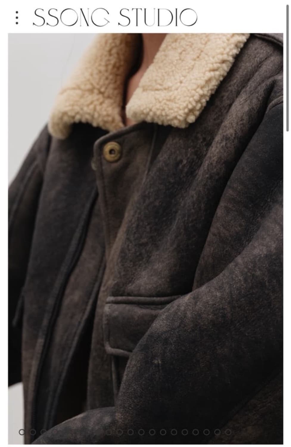 쏭스튜디오 무스탕 점퍼 상품이미지2