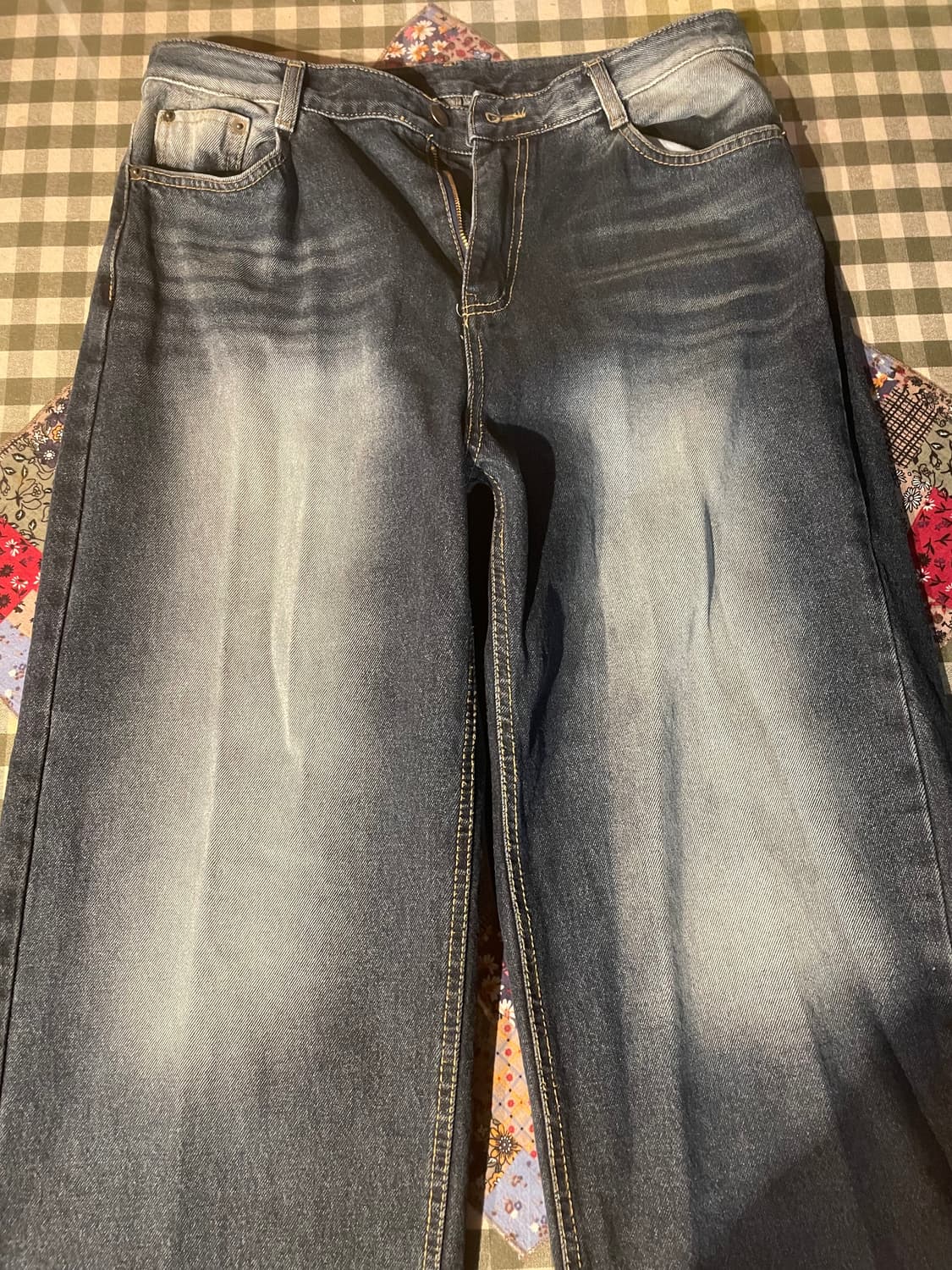 와이드 워싱 데님 상품이미지1