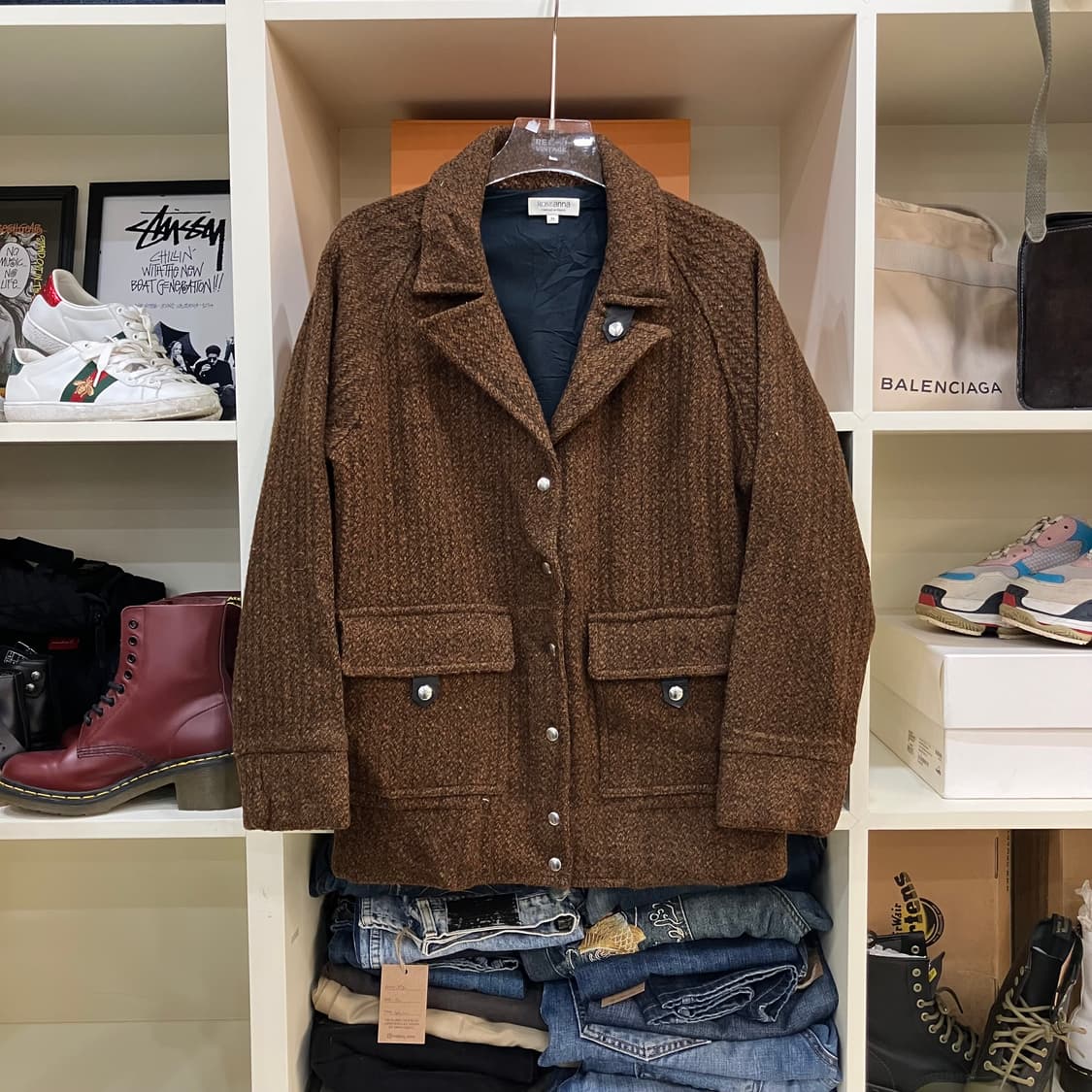 로즈안나 브라운 트위드 자켓 36 상품이미지1