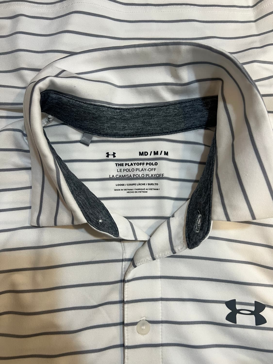 언더아머 남성 그레이스트라이프 기능성반팔티셔츠 골프티셔츠 상품이미지5