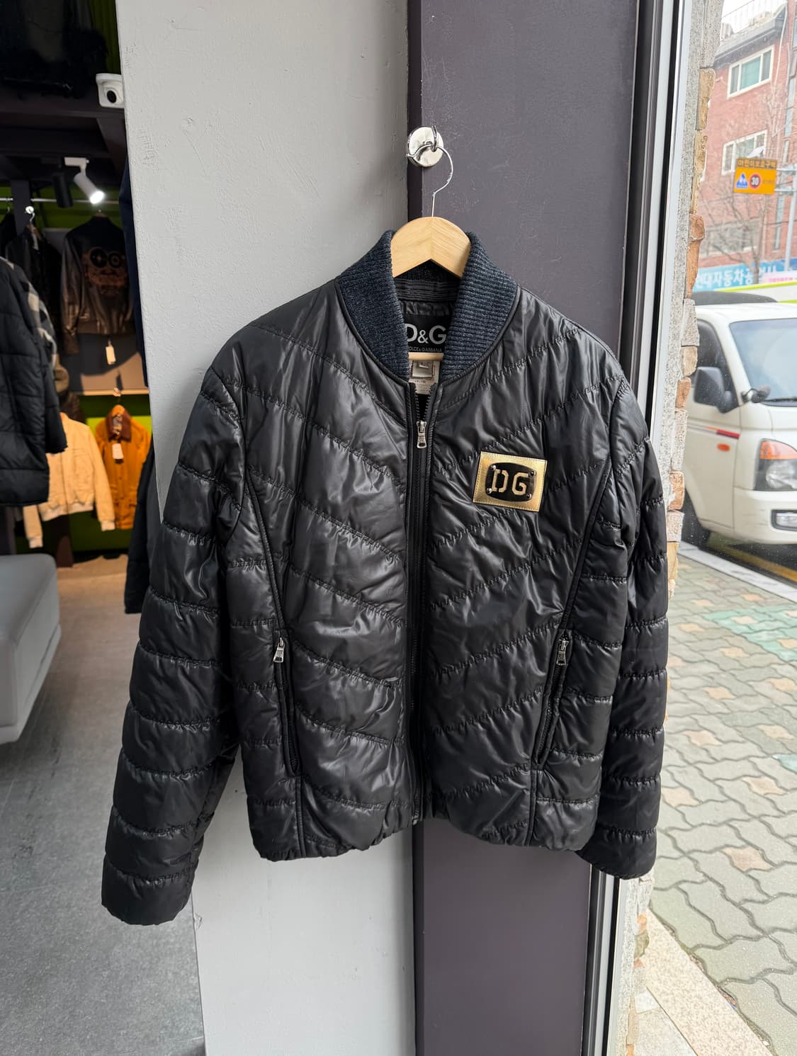 .L/ 돌체앤가바나 08AW DG 골드패치 퀄팅 패딩 상품이미지2