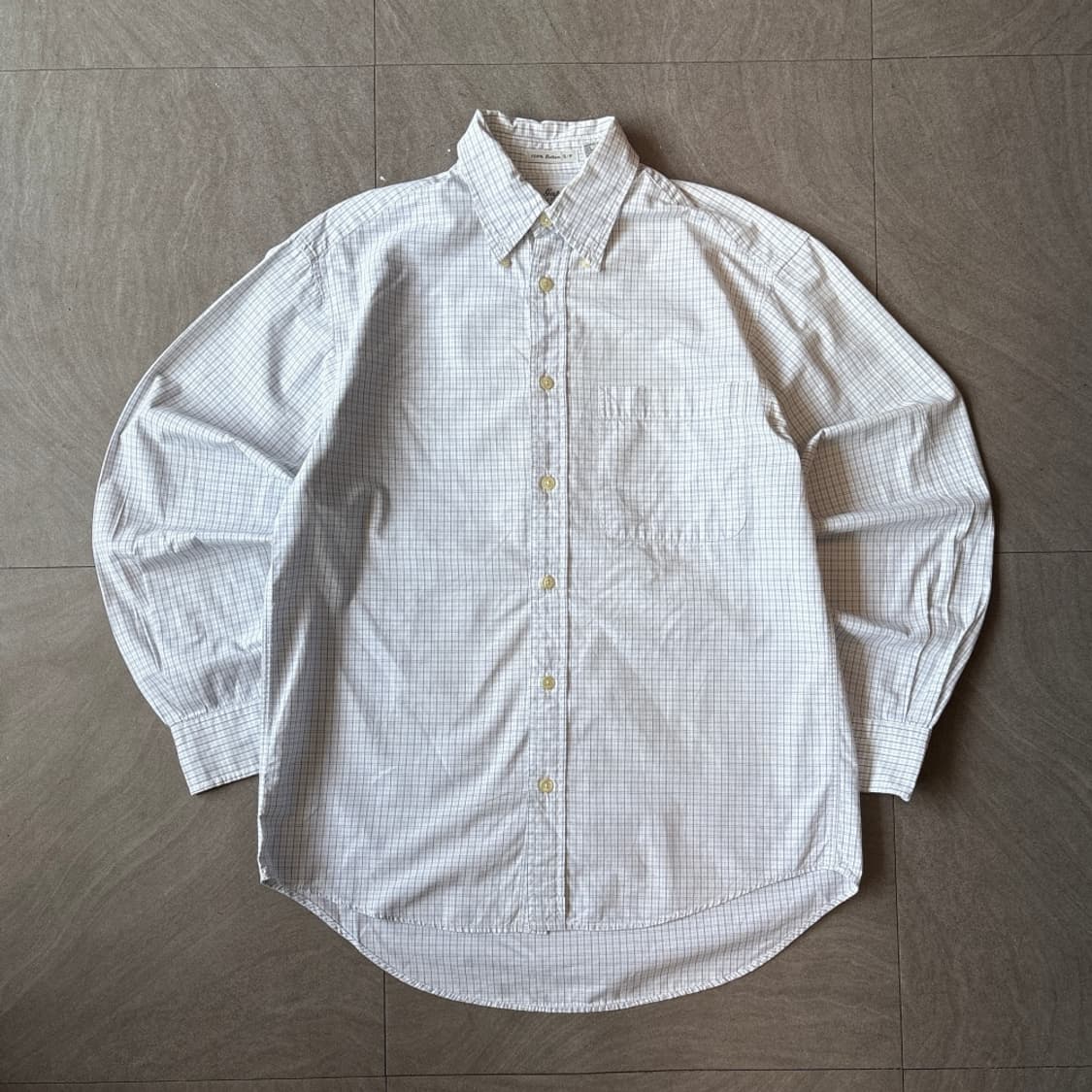 갭 화이트 체크 긴팔 셔츠  상품이미지1