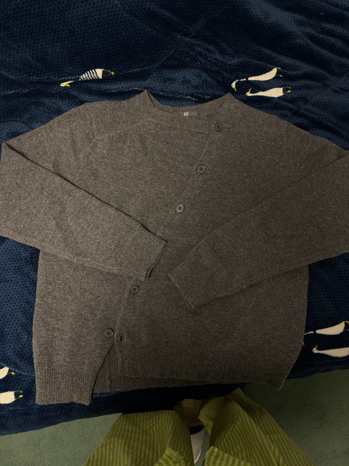 nouvmaree EE 가디건 그레이&블랙 L 상품이미지1