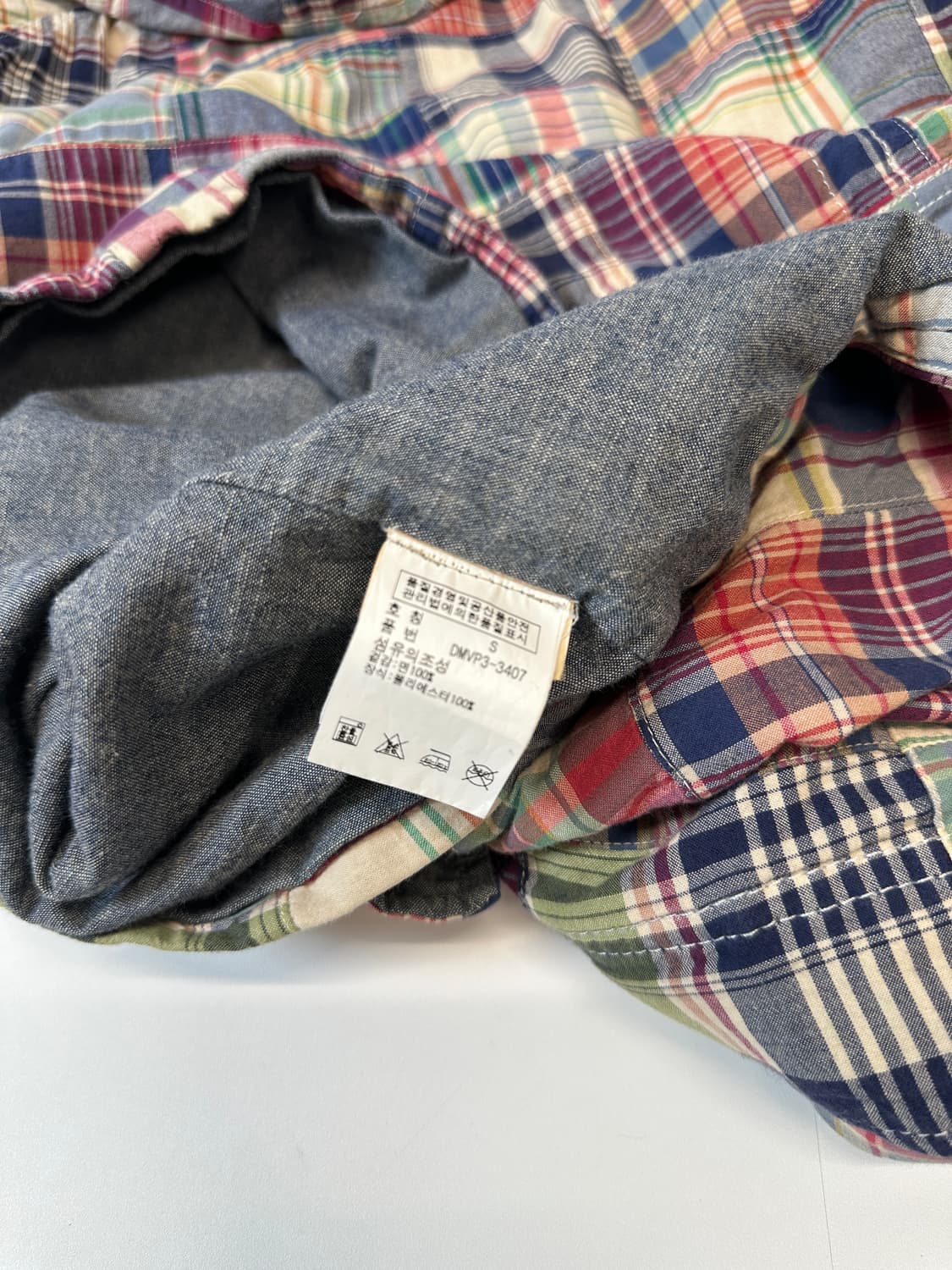 폴로 데님앤서플라이 마드라스 패치워크 후드 자켓 상품이미지5