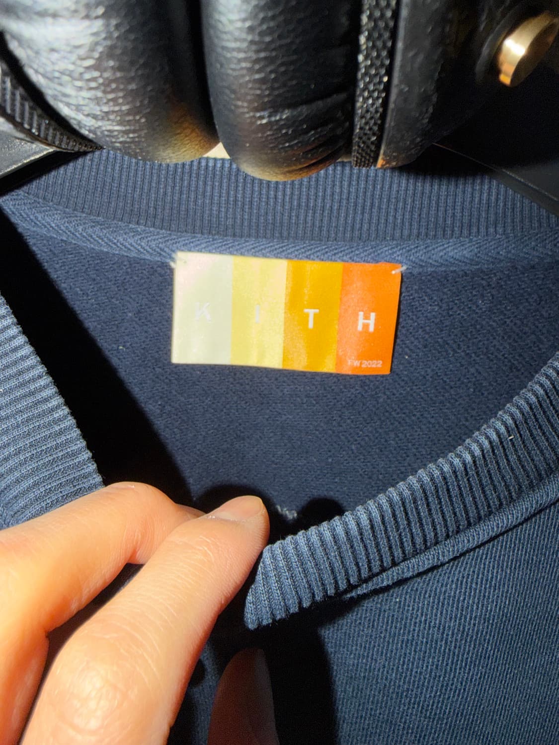 키스 [새상품급.정품] 반다나 (시세 90만) 맨투맨 자수 로고 L105 상품이미지7