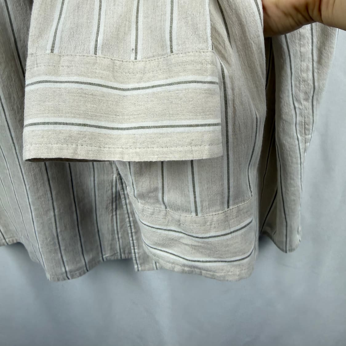 (L) DKNY 린넨 스트라이프 셔츠 상품이미지4