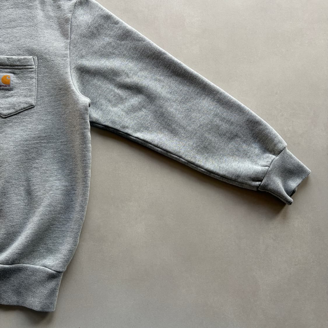 [S]칼하트 WIP 포켓 그레이 기모 맨투맨 상품이미지5