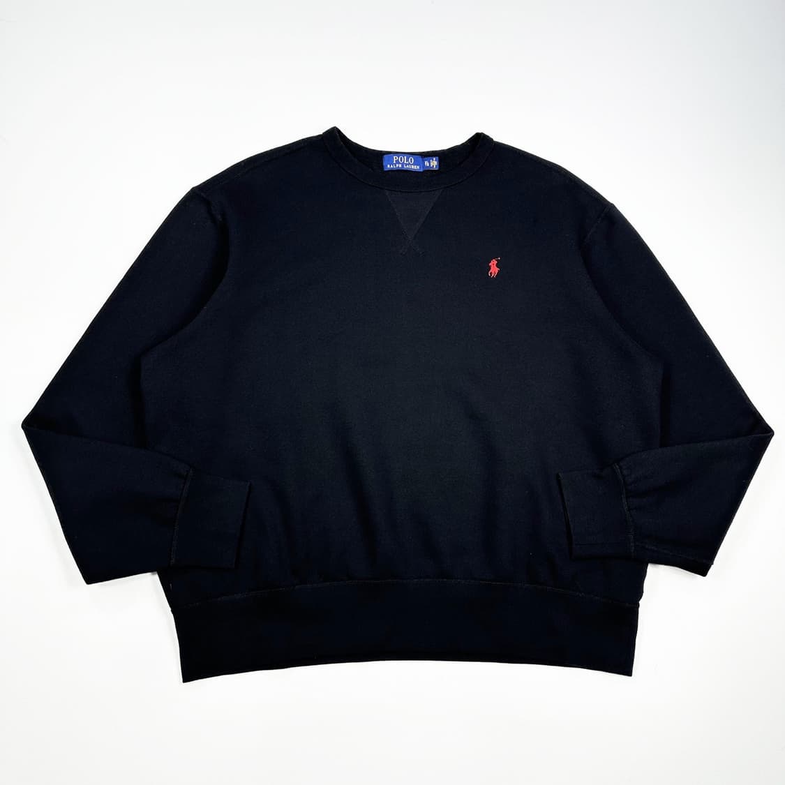 폴로 랄프로렌 포니 블랙 크루넥 맨투맨 (XL) 상품이미지2