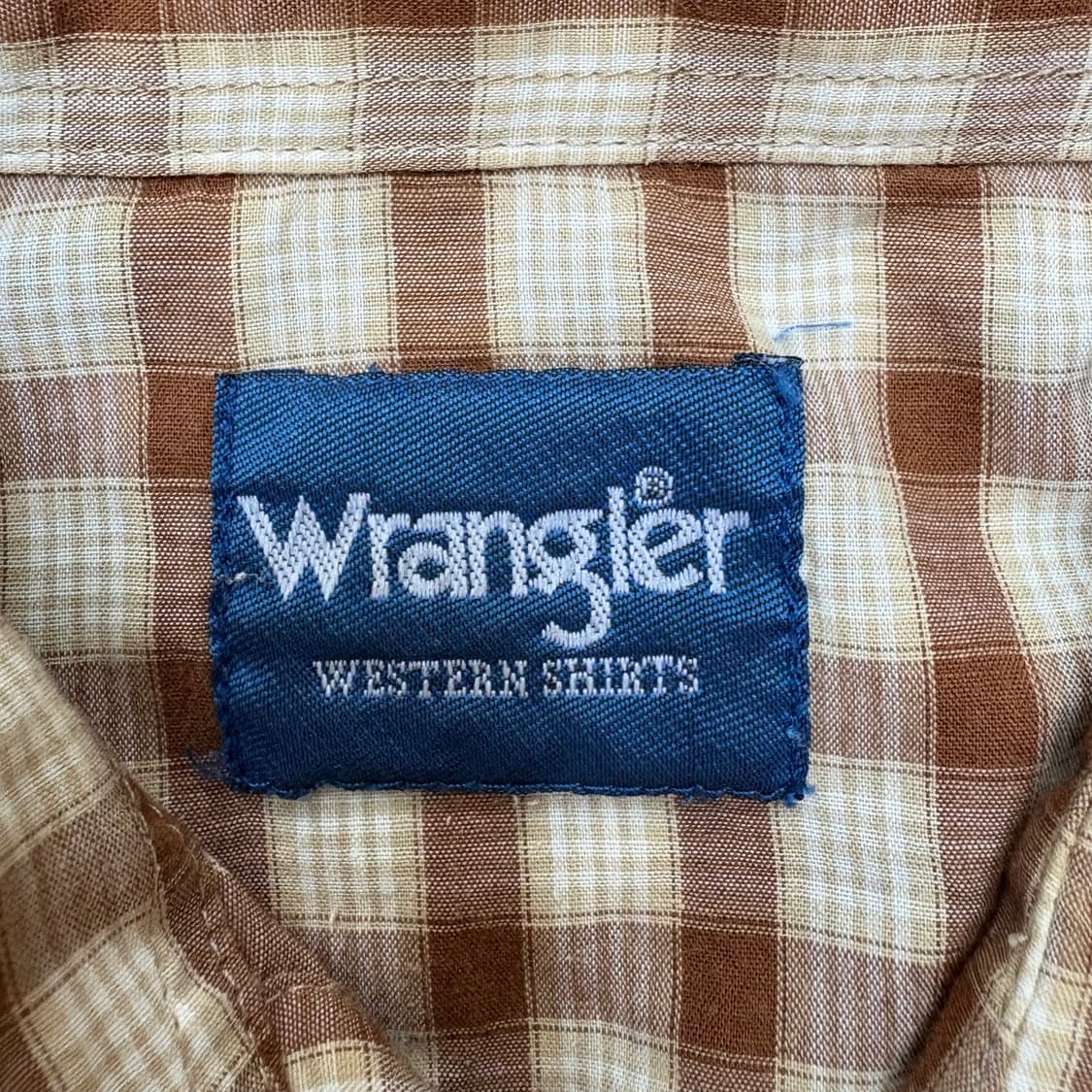 랭글러 Wrangler 브라운 체크 웨스턴 셔츠 상품이미지9