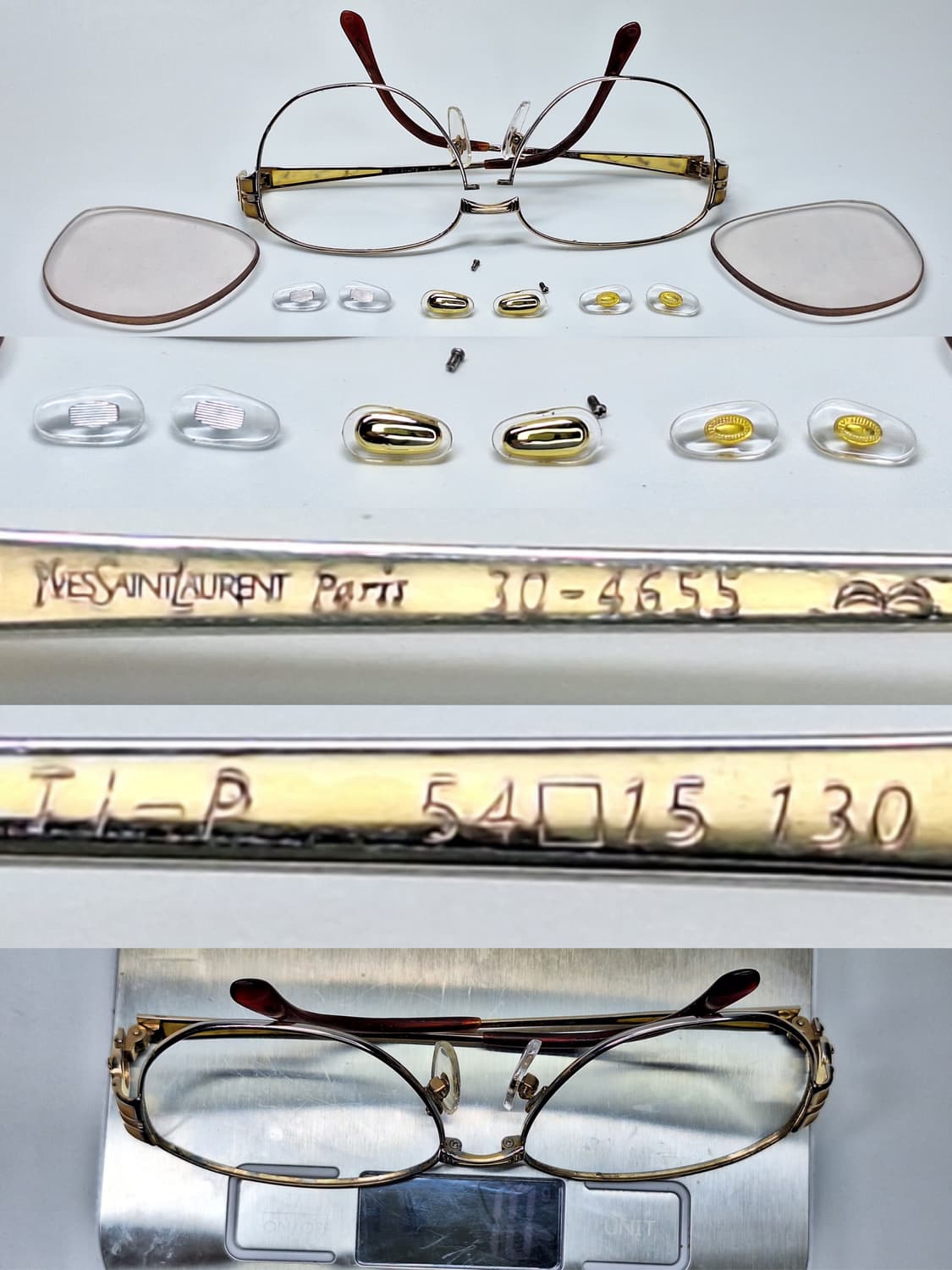 입생로랑 30-4655 순 티타늄 안경테/일본 수입 명품 빈티지 레트로 상품이미지7