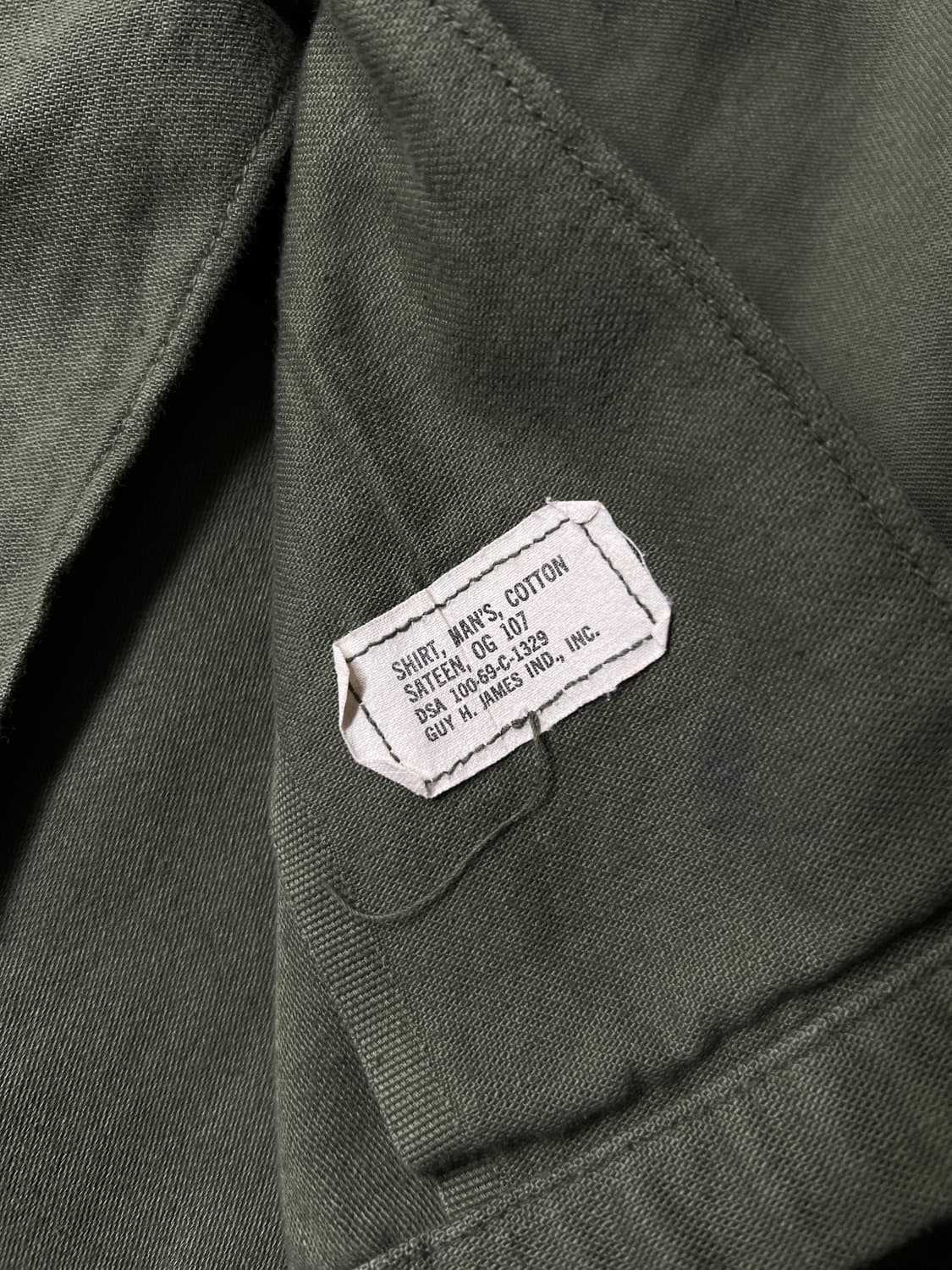 [L]60's 오리지널 U.S ARMY OG-107 밀리터리 셔츠 상품이미지6