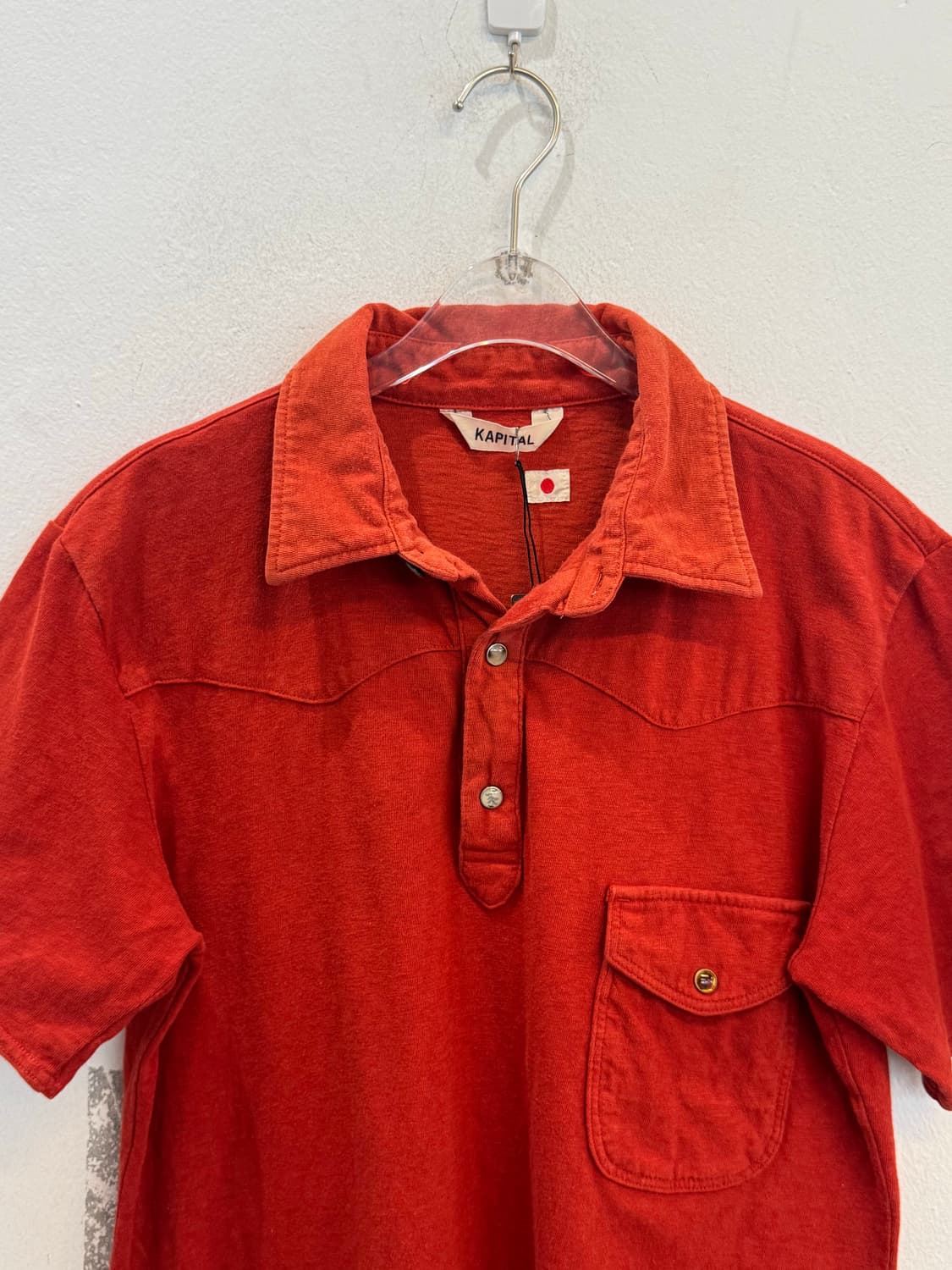Kapital red short-sleeved shirt 상품이미지3