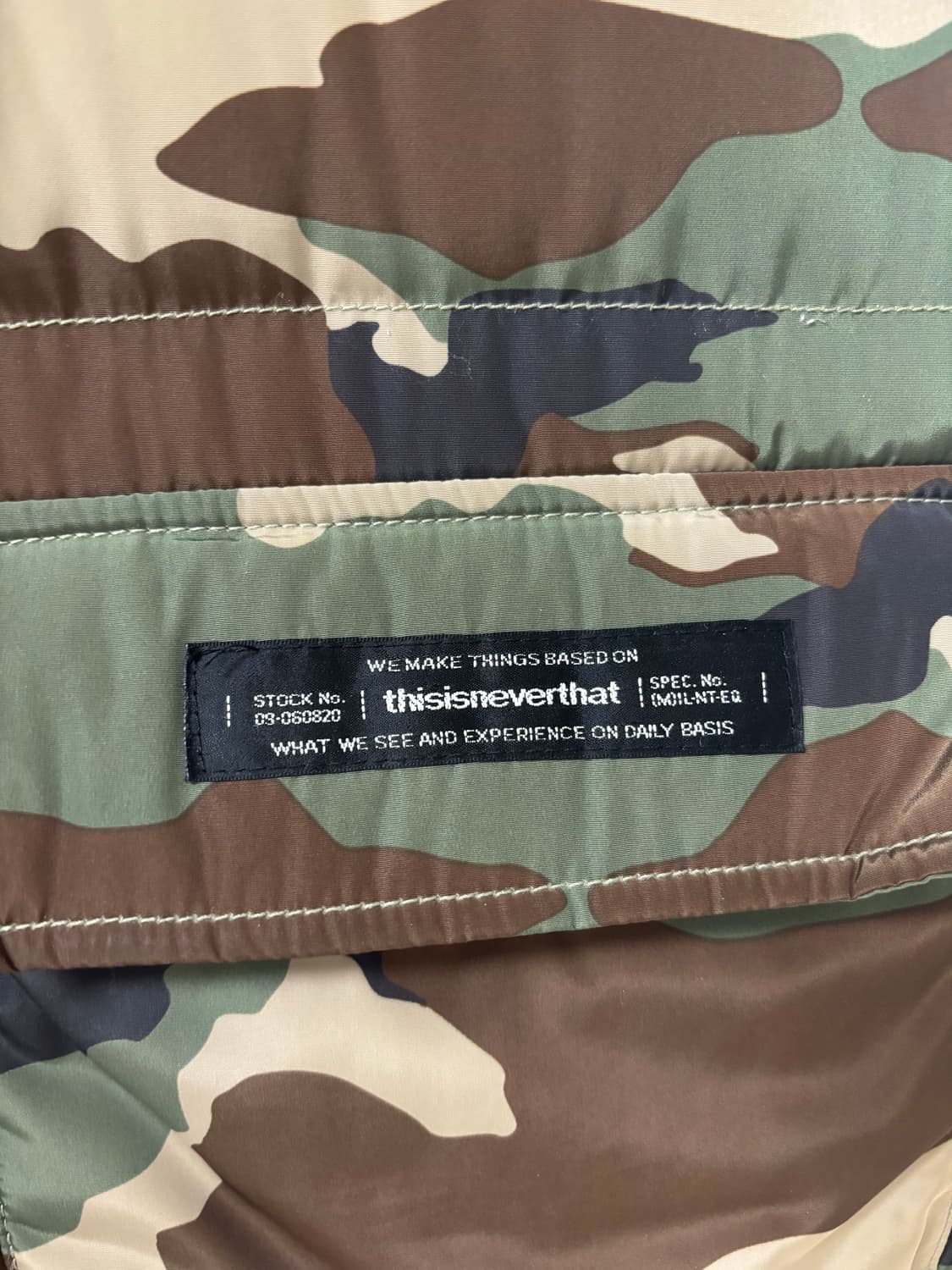 디스이즈네버댓 TINT Puffy 자켓 16ss 상품이미지4