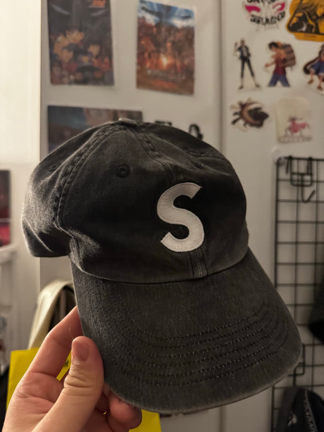 슈프림 피그먼트 프린트 S 로고 6-패널 캡 블랙 - 23FW 상품이미지1