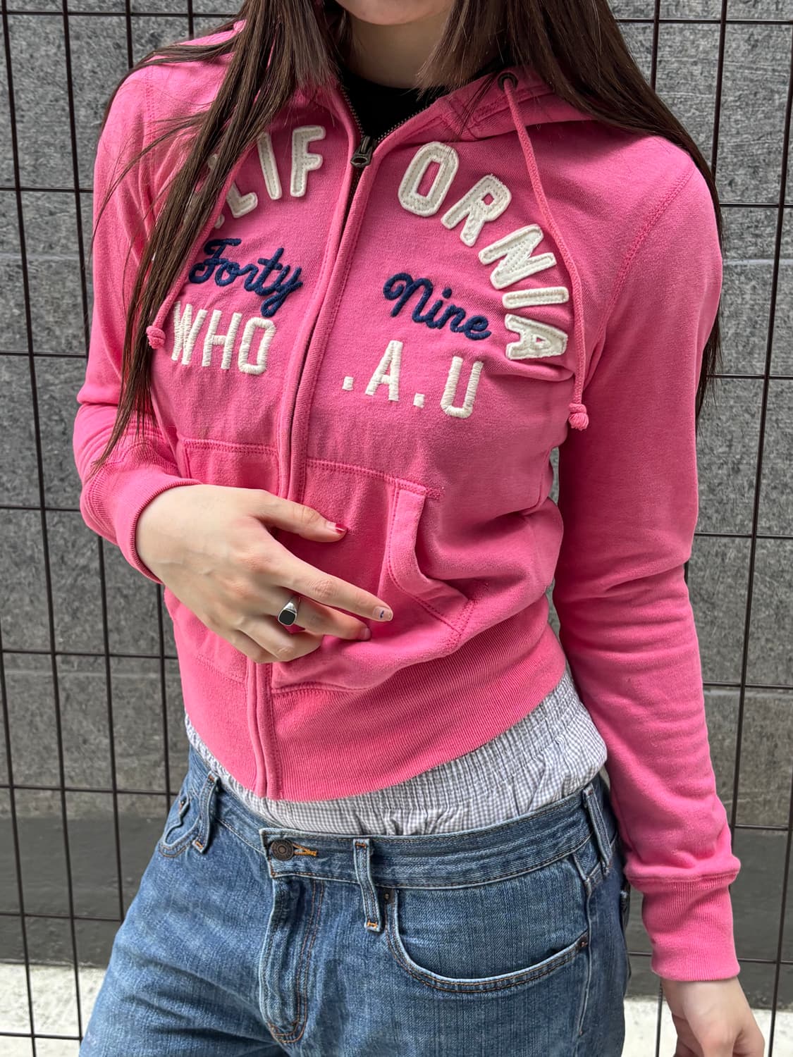 아베크롬비 핑크 후드집업 상품이미지6