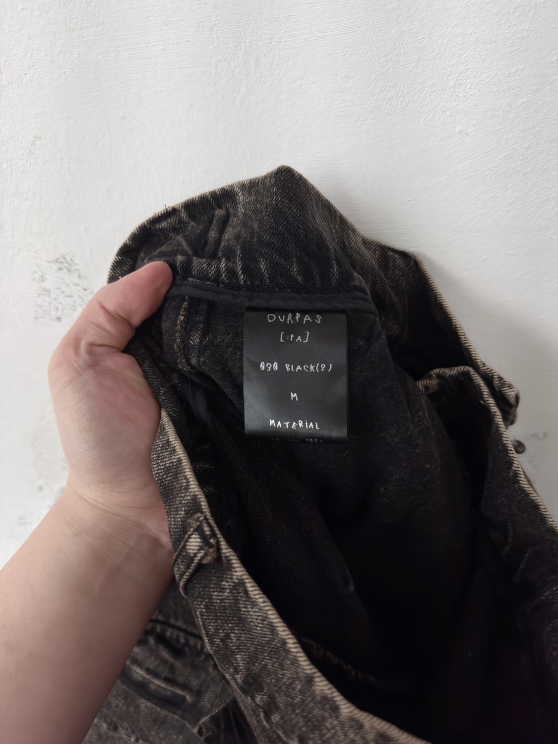 아워파스 030 워싱데님 블랙 상품이미지4