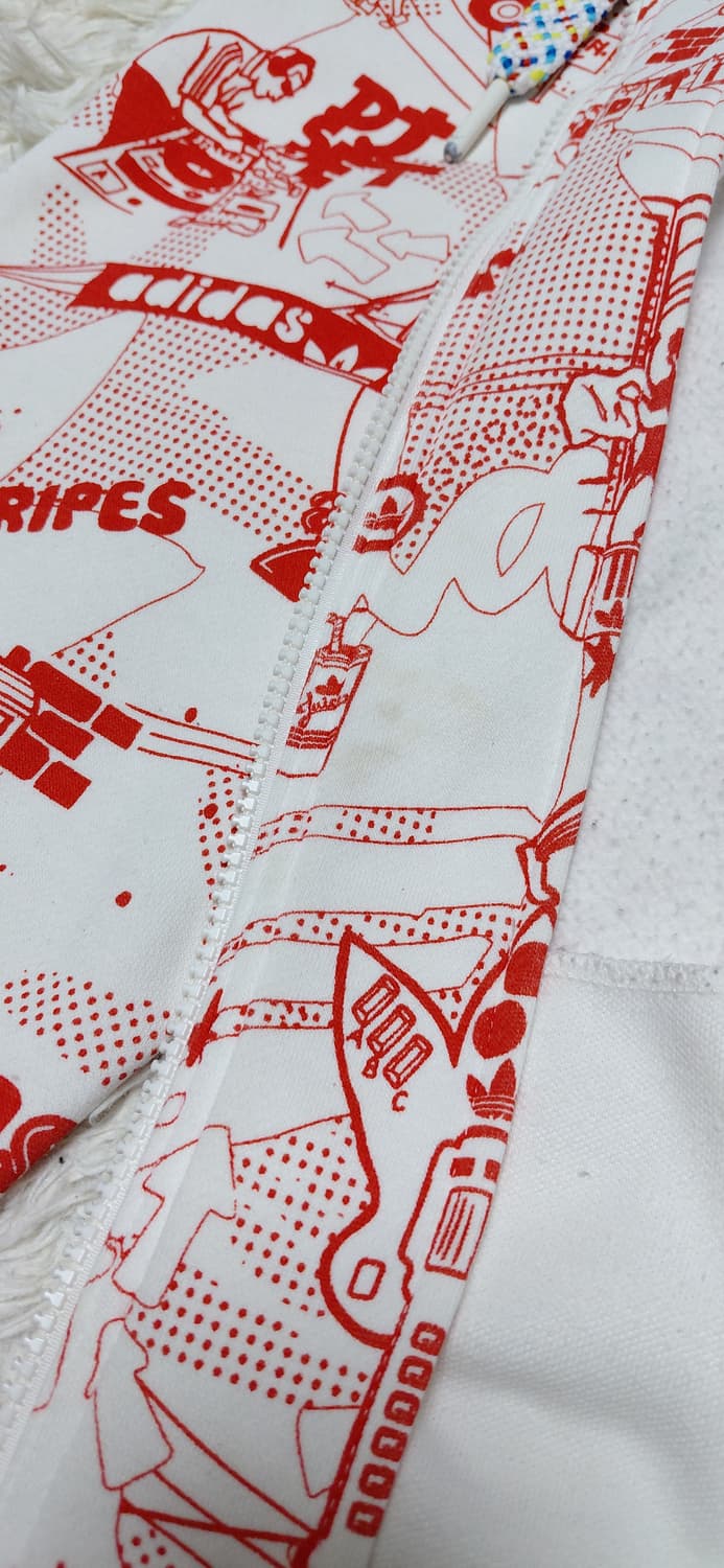 아디다스 패턴 기모 후드집업 100 상품이미지9