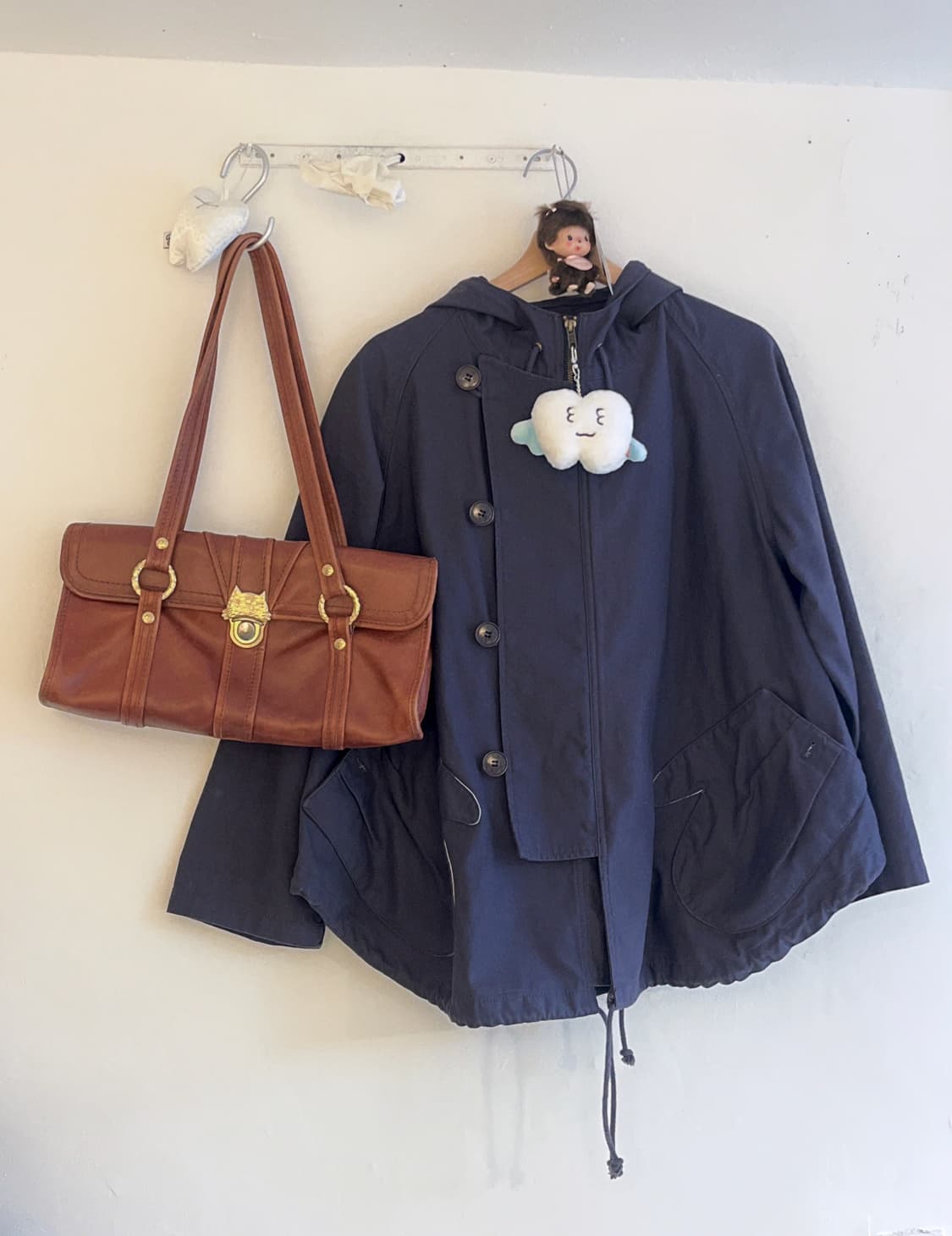 네이비 네넷냐 손모아 장갑 자켓 🧤 상품이미지1