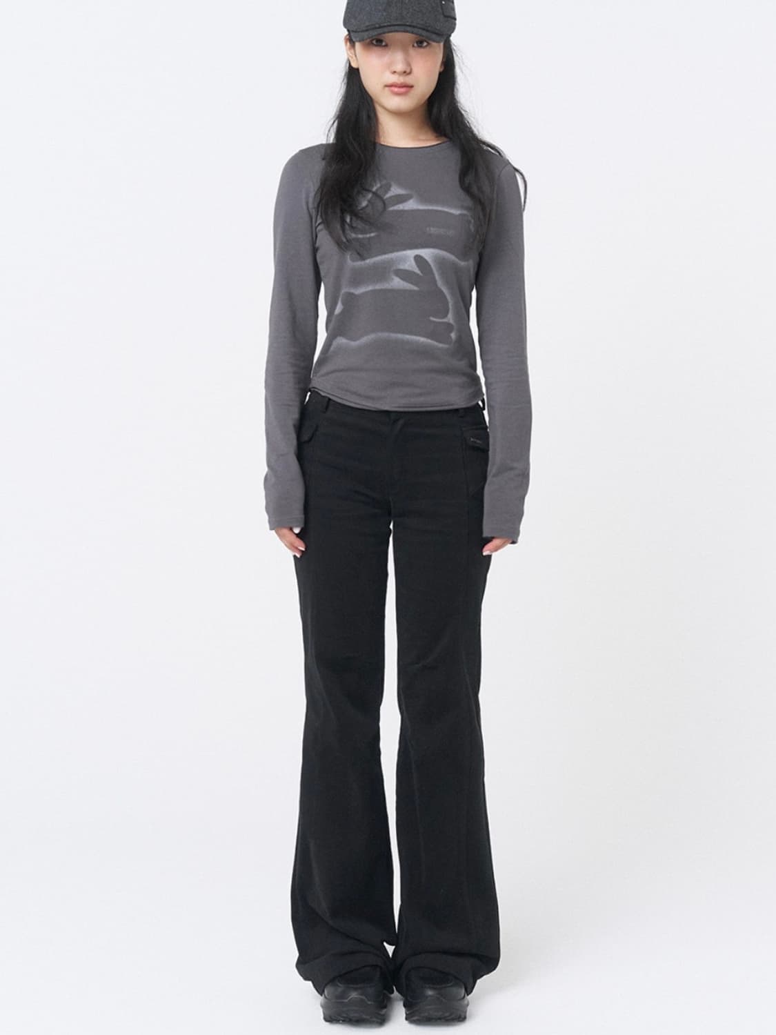 미세키서울 Side pocket bootscut pants BLACK 상품이미지3