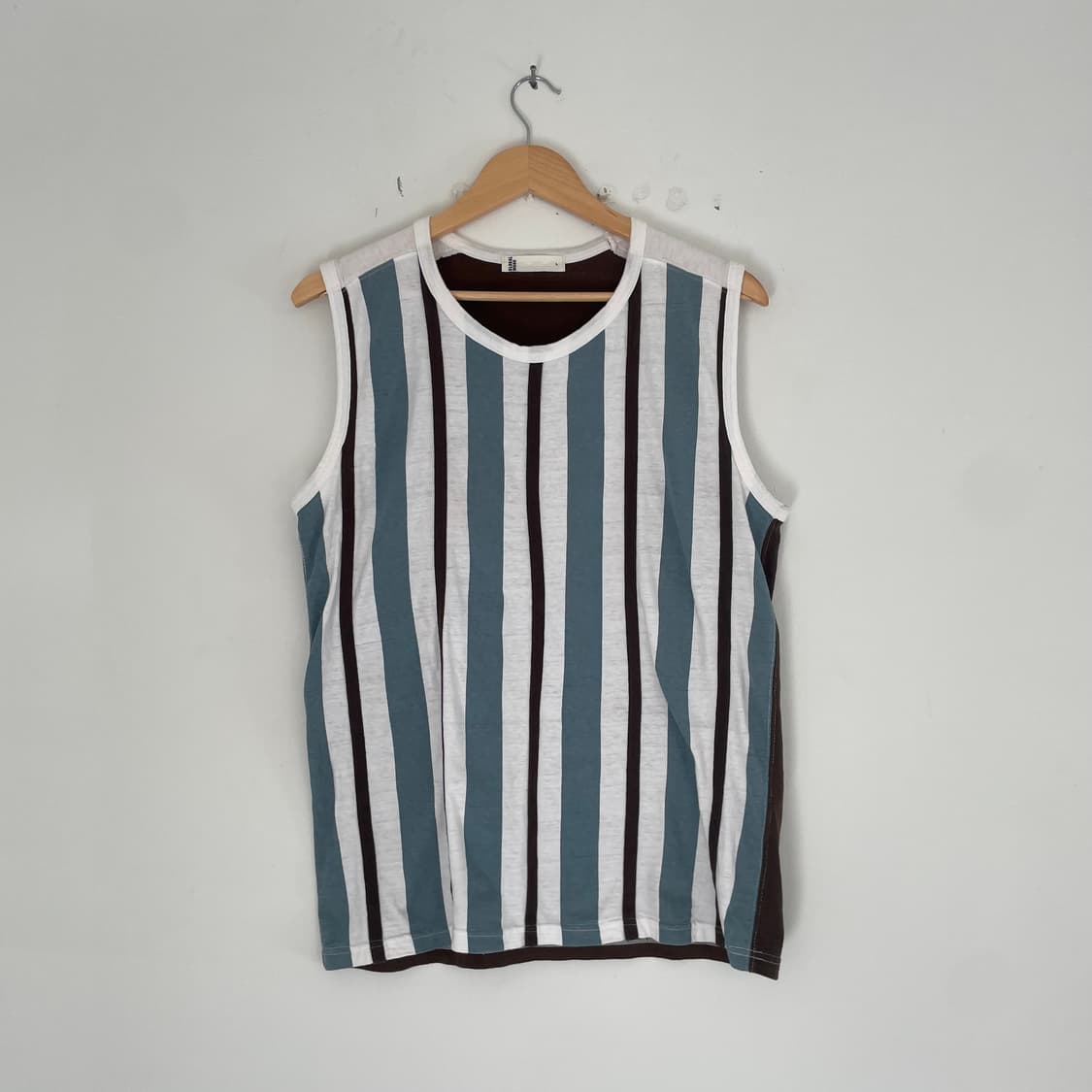 스트라이프 슬리브리스 상품이미지1