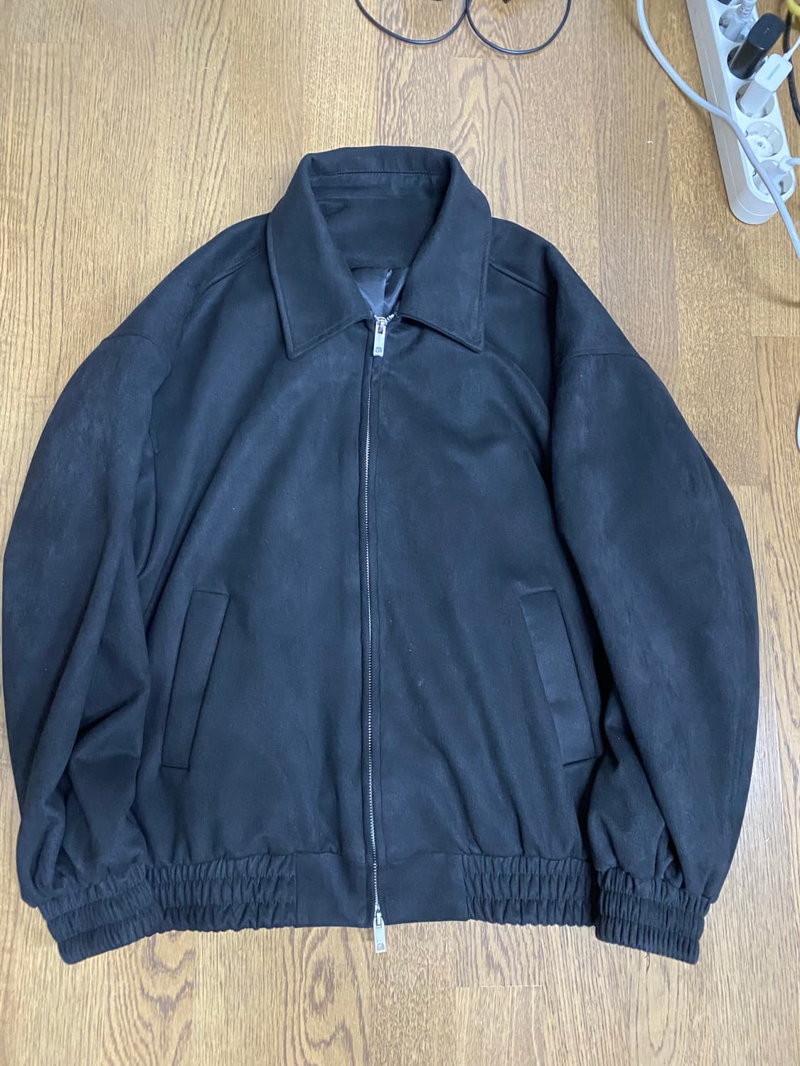 스탠다드에러 블루종 스웨이드 블랙 자켓 M 상품이미지1