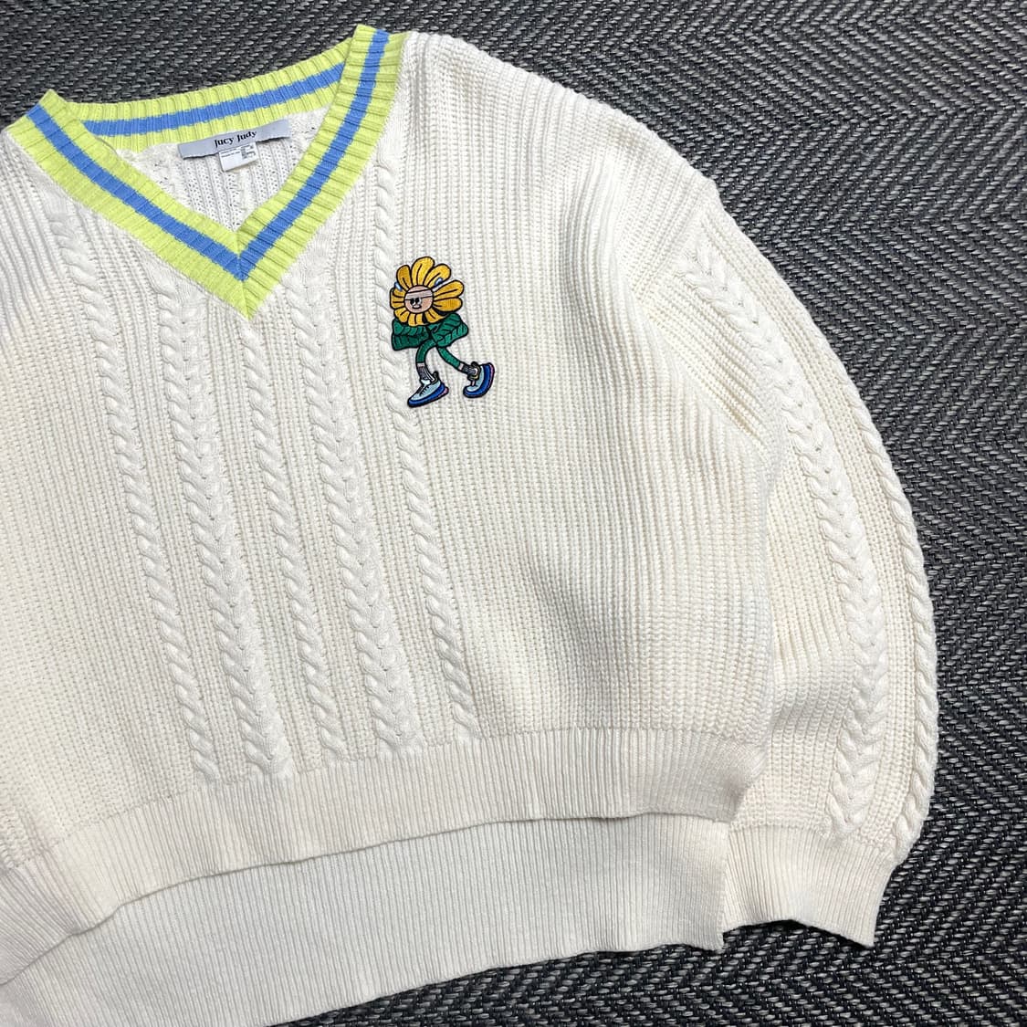 쥬시쥬디 케이블 아이보리 스웨터 니트o 5325 상품이미지2