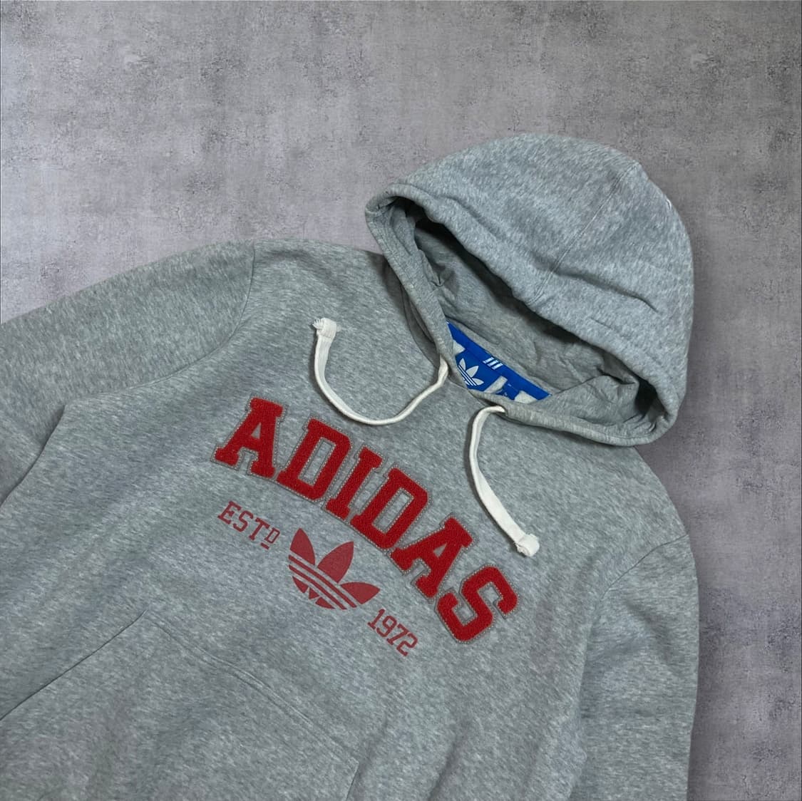 아디다스 오리지날 스펠아웃 로고 그레이 후드티 상품이미지2