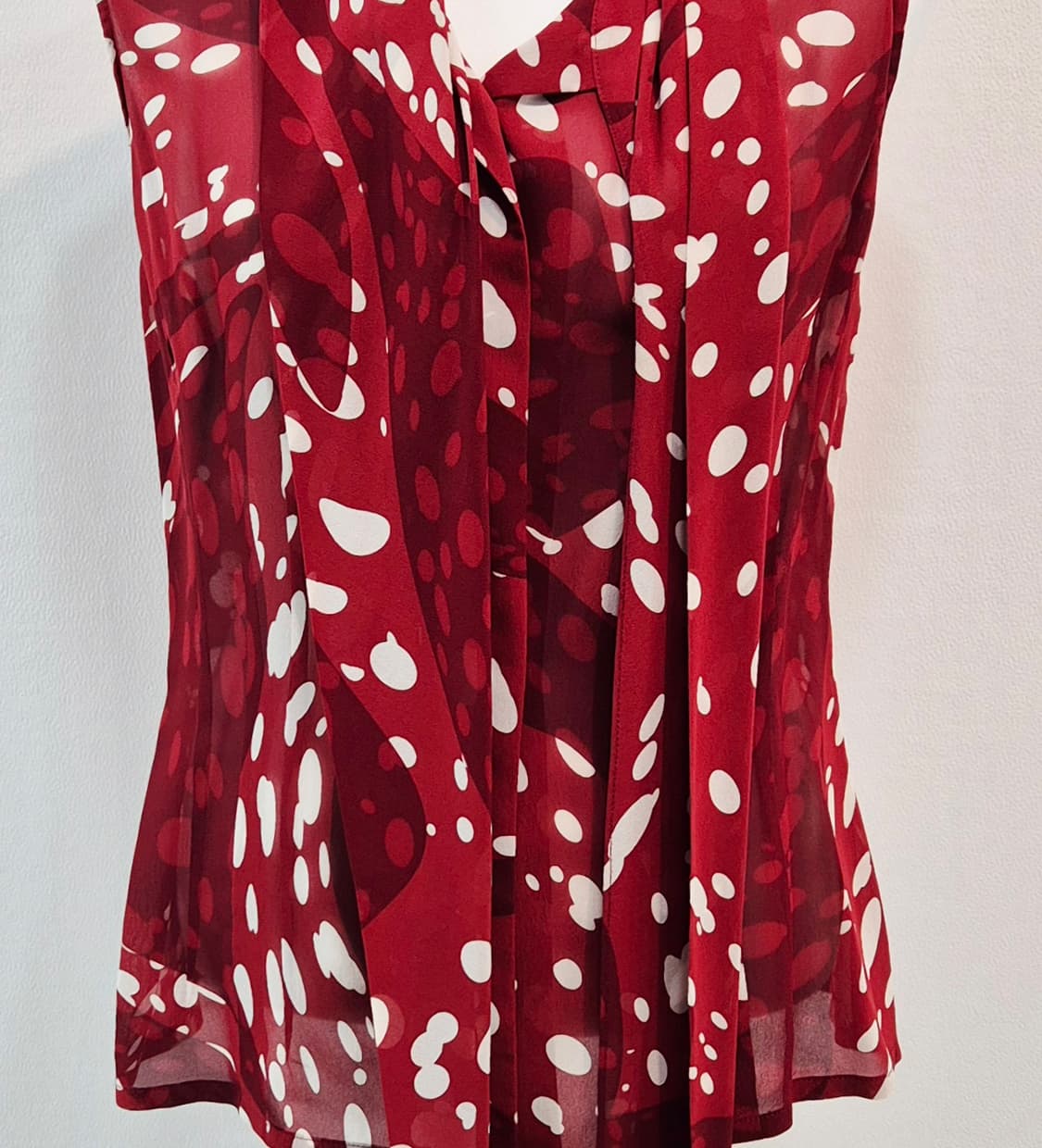 [중고명품셀렉트]에르메스 슬리브리스 실크 쉬폰 블라우스 36 상품이미지7