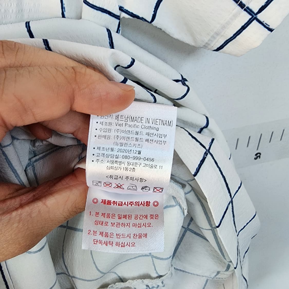 뉴발란스 아동 체크 반팔 원피스 상품이미지6