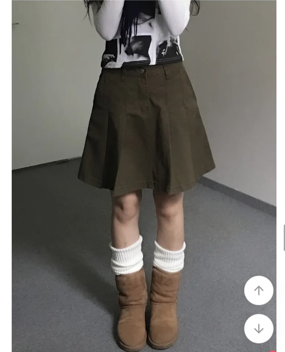 카키색 치마 상품이미지1