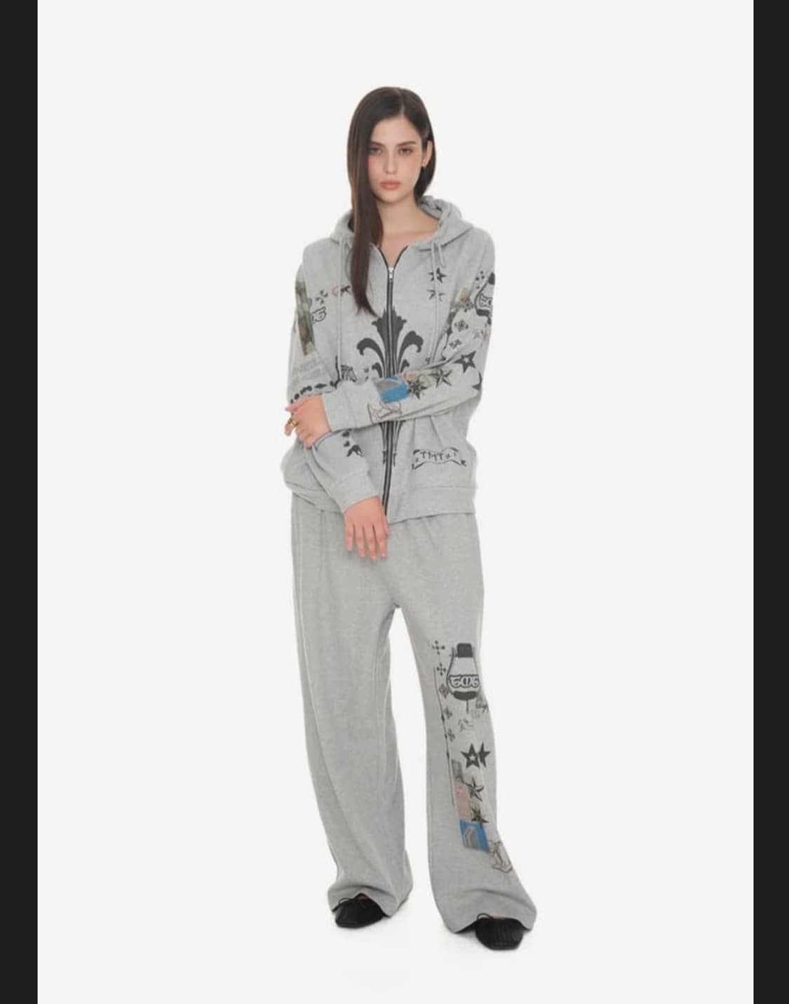 투머치택스 와플후드집업 그레이색상 (오늘하루만파격할인) 상품이미지3