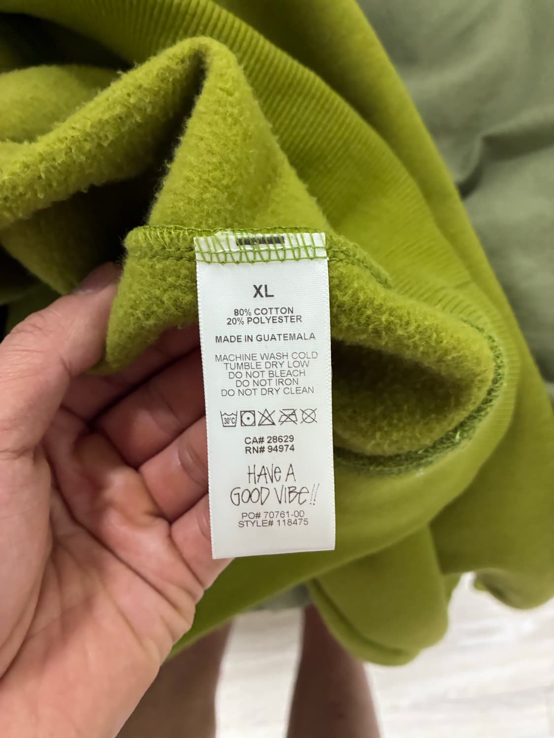 스투시 스탁로고 moss XL 상품이미지4