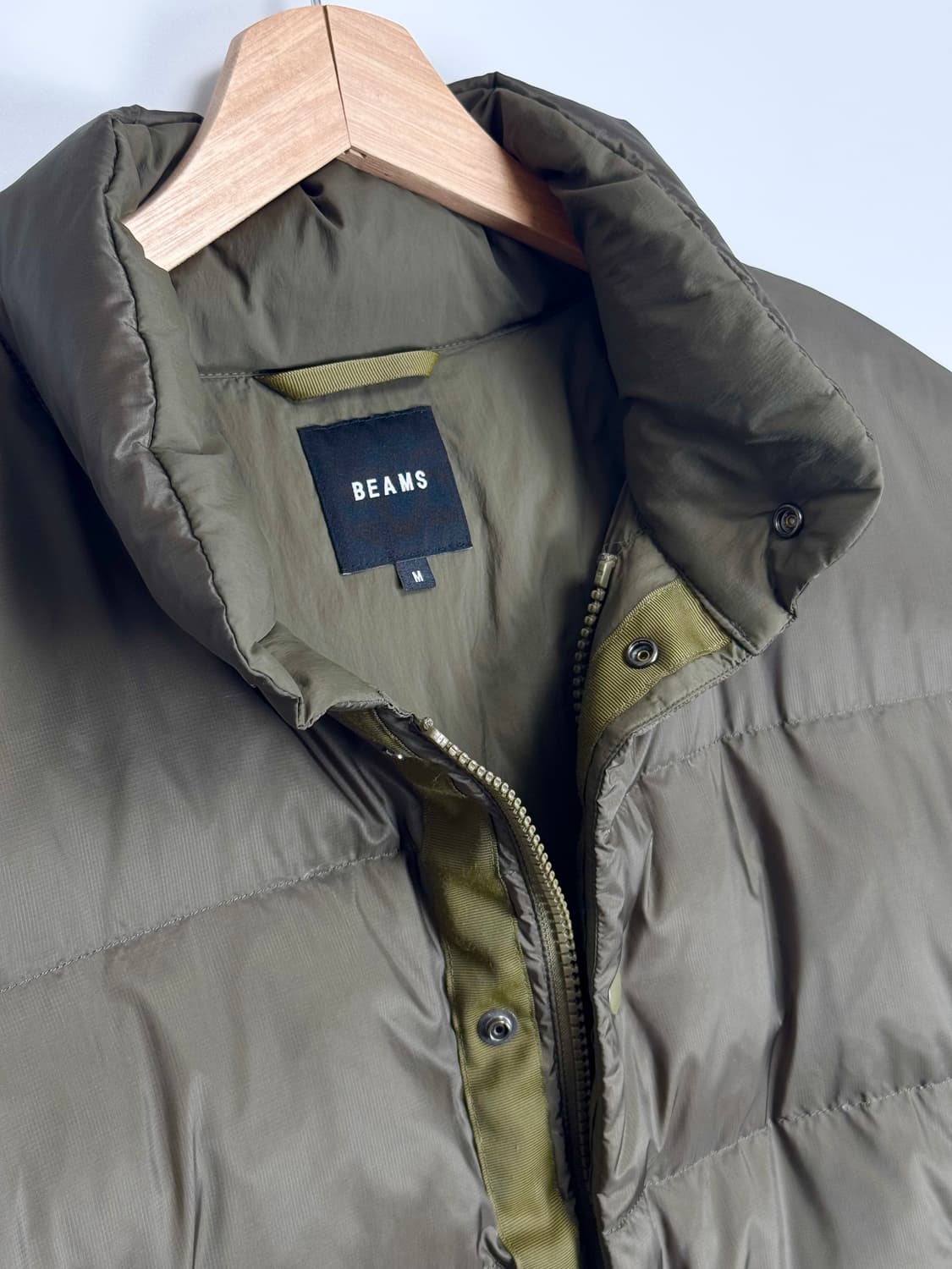 23FW 빔즈 립스탑 다운 패딩 파카 숏패딩 M 상품이미지5