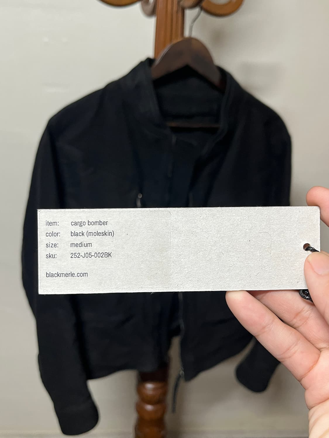 Blackmerle cargo bomber / black 상품이미지9